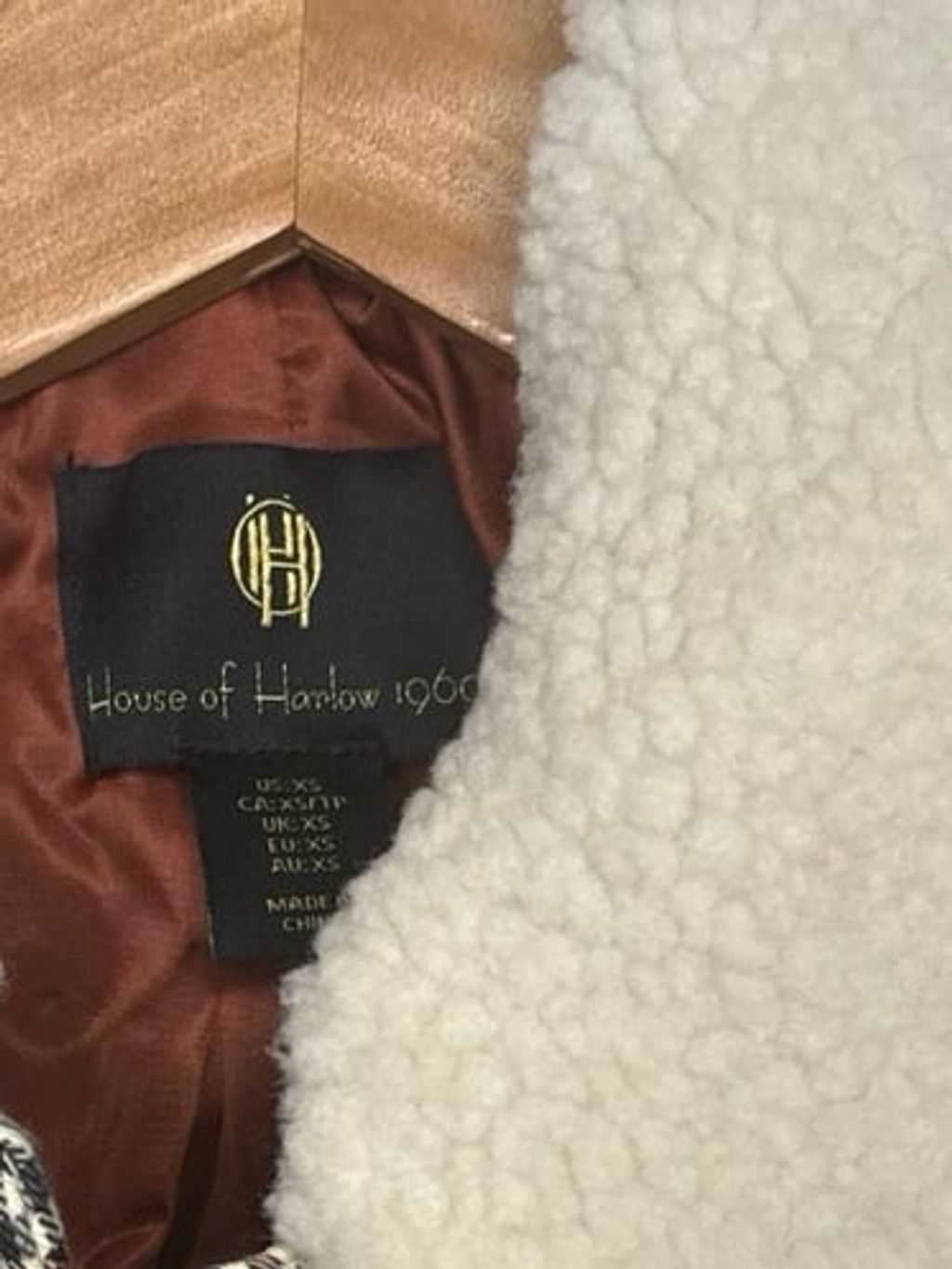 House of Harlow NWOT House of Harlow 1960 plaid shearling cropped jacket XS Size XS / US 0-2 / IT 36-38 - 3 Thumbnail
