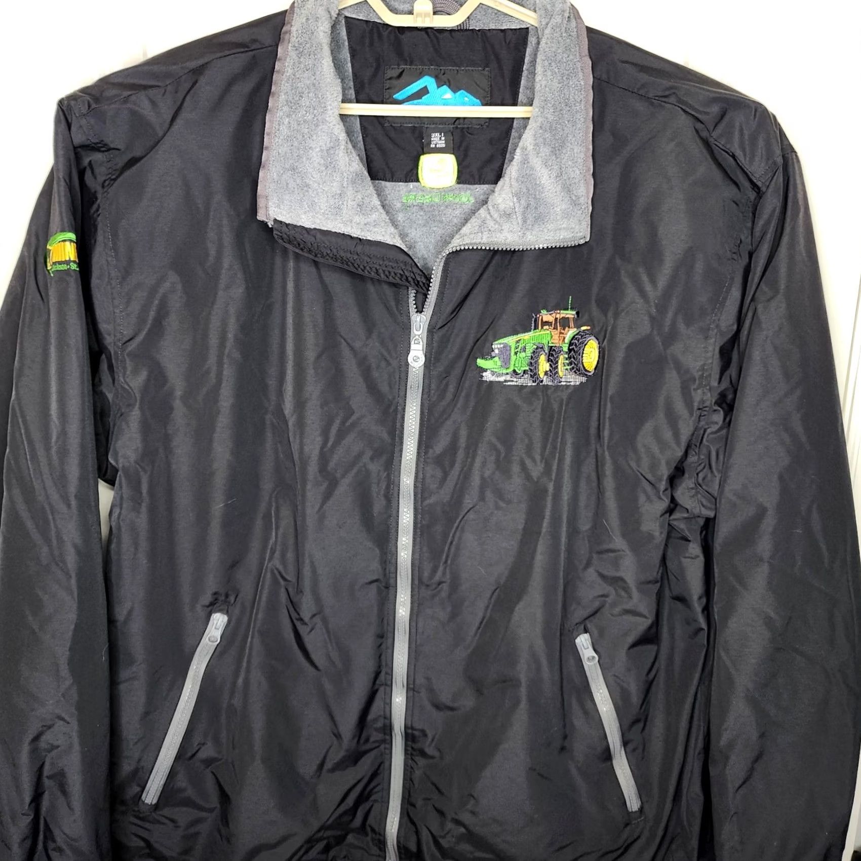 John Deere John Deere Jacket 3XL Black Mens Polyester Fleece Lined Zip Outdoor Tractor Size US XXL / EU 58 / 5 - 3 Thumbnail