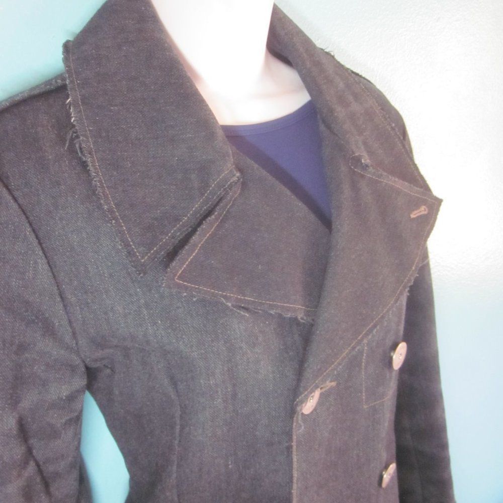 G-Star G-Star Dark Blue Wool Denim Pea Coat Size M Size M / US 6-8 / IT 42-44 - 2 Thumbnail