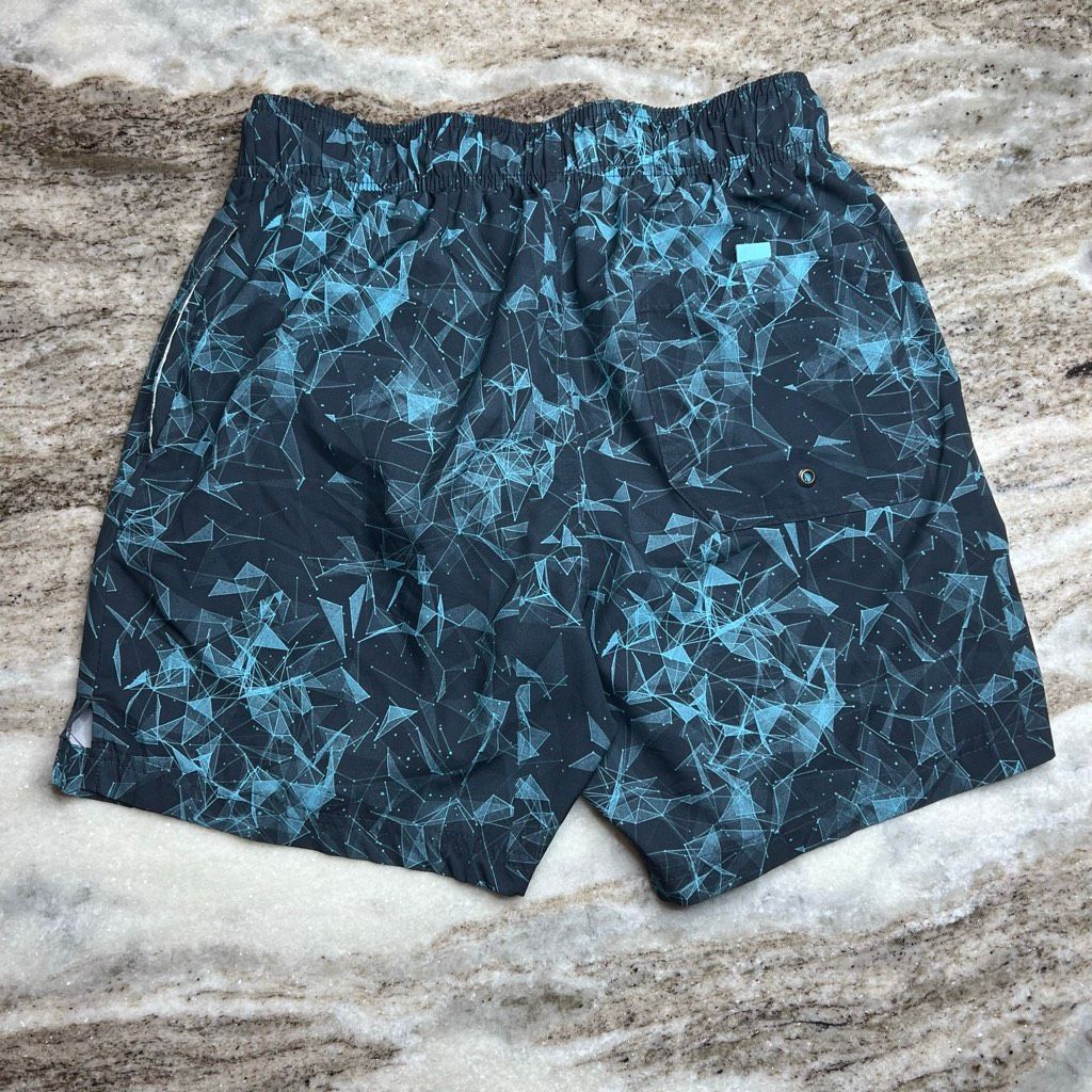 George George, Geometric Novelty Print 6" Swim Trunks with Stretch, Size US 32 / EU 48 - 6 Thumbnail