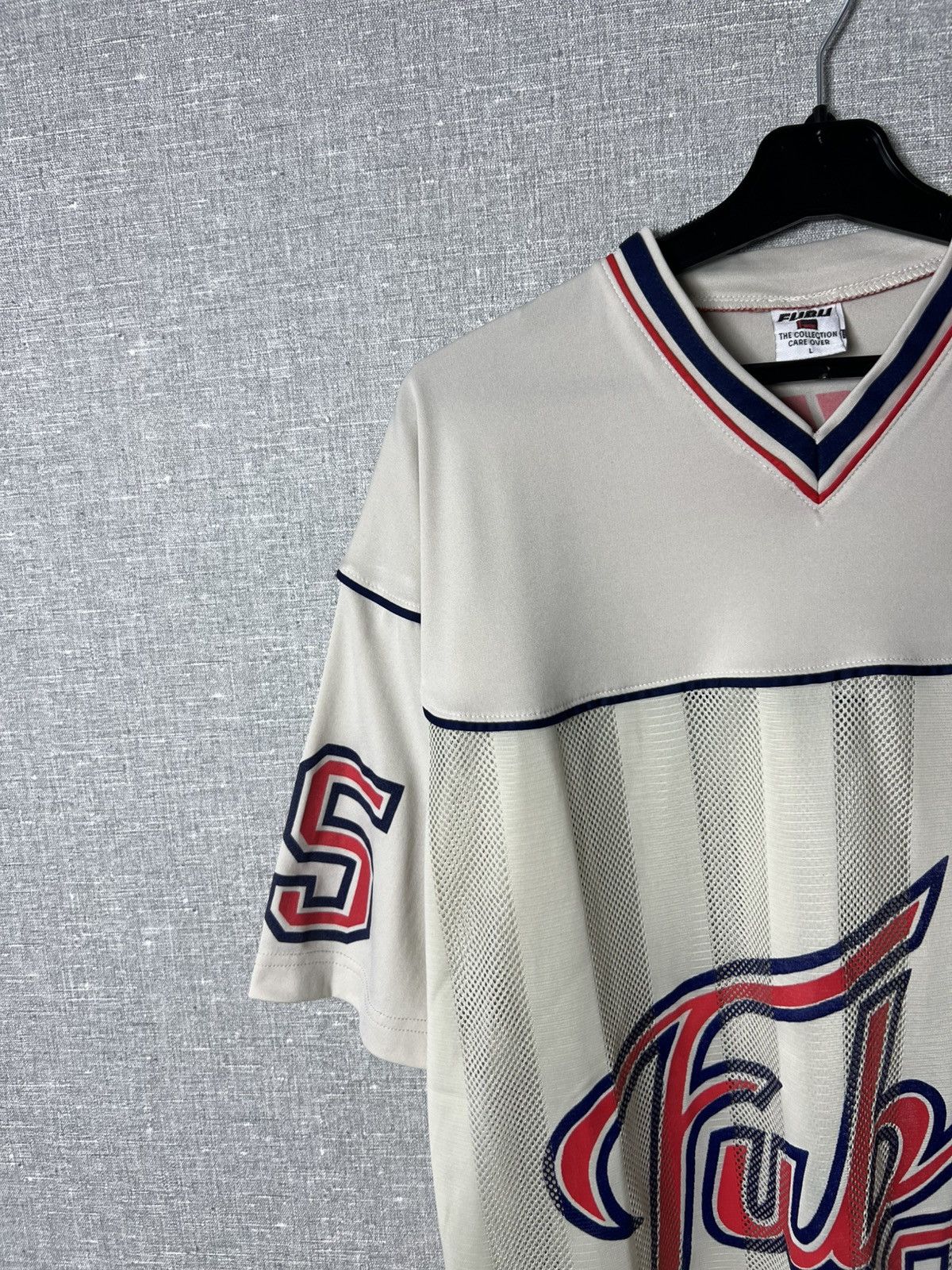 Fubu × Rap Tees Vintage Mesh Jersey T-Shirt FUBU 05 Big Logo Size L Size US L / EU 52-54 / 3 - 3 Thumbnail