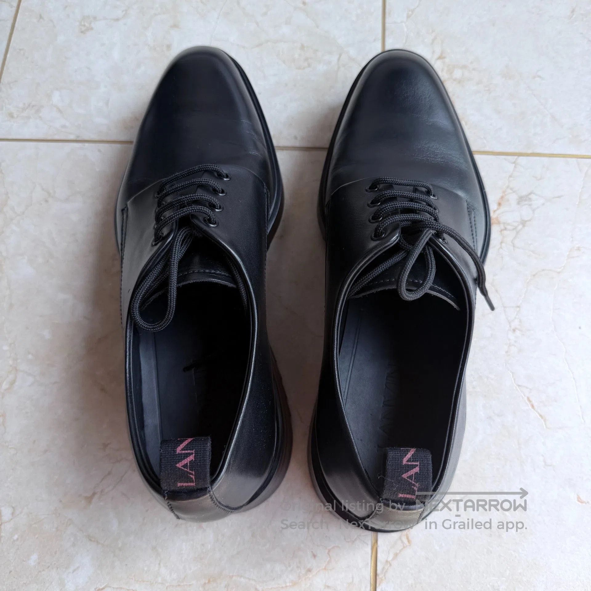 Lanvin Lanvin Alto Calf Leather Derby Shoes. Size US 6 / EU 39 - 3 Thumbnail