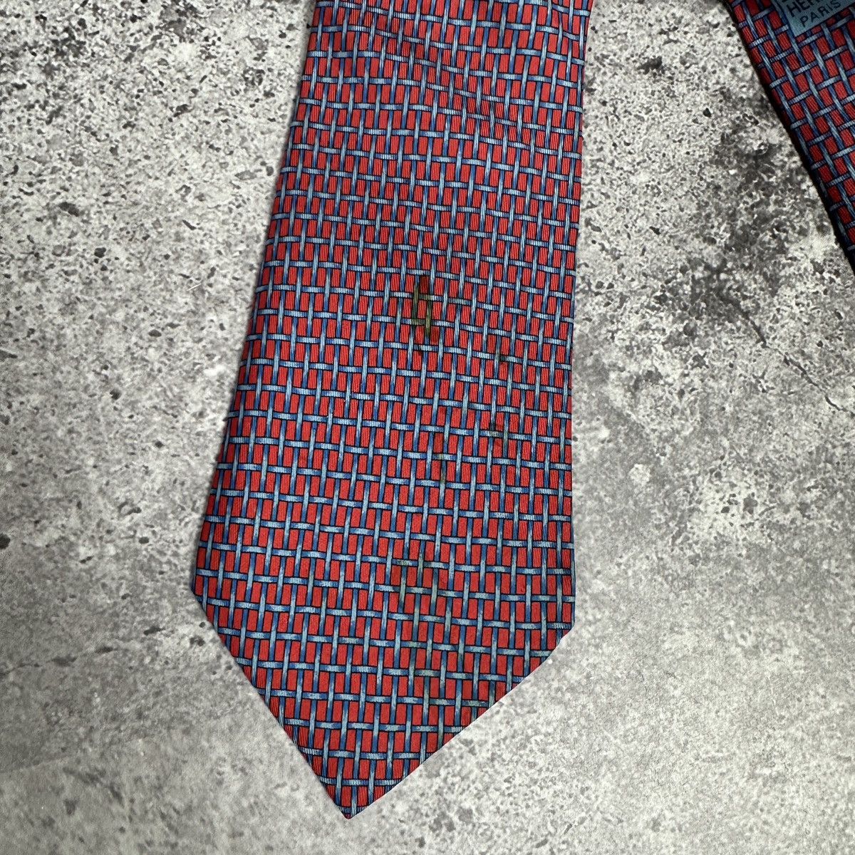 Hermes Vintage 90s Hermes Paris Silk tie France luxury y2k hype Size ONE SIZE - 2 Thumbnail