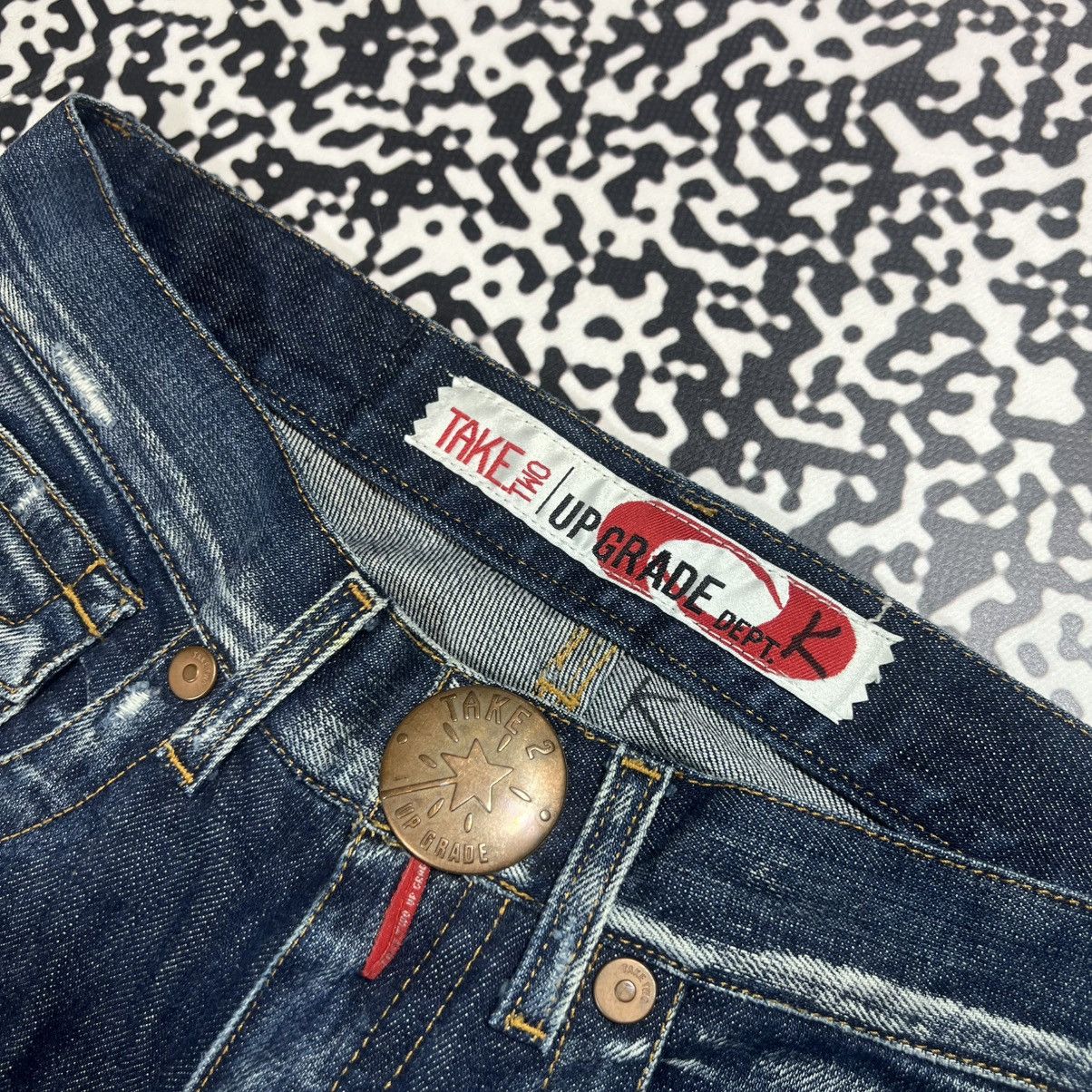 Japanese Brand Vintage Y2K Take Two Japanese Style Wide Retro Jeans Size 28" / US 6 / IT 42 - 11 Thumbnail