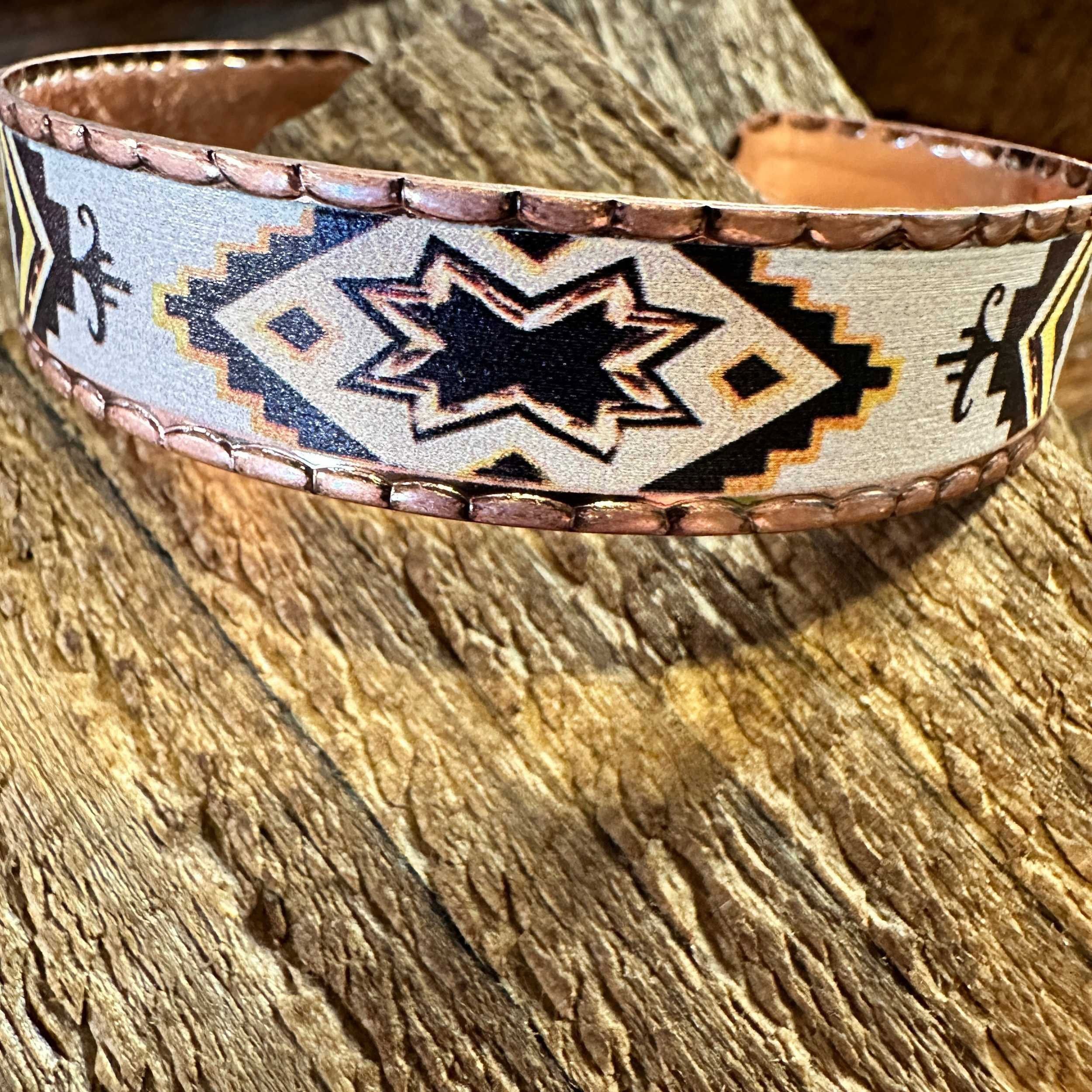 Other Handmade Boho Native American Navajo Copper Narrow Cuff Brac Size ONE SIZE - 8 Thumbnail