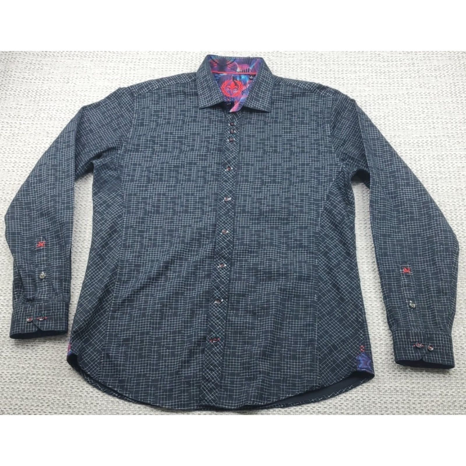 Au Noir VINTAGEAu Noir Roll Flip Cuff Dress Casual Shirt Mens 4 Large Button Up Mercerized Size US S / EU 44-46 / 1 - 2 Thumbnail