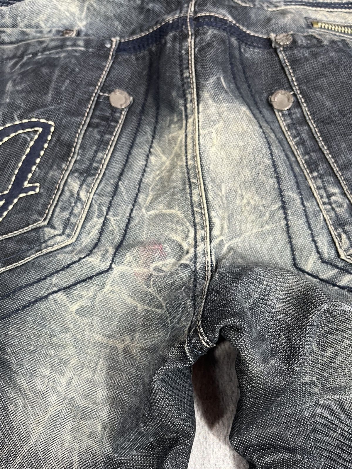 Japanese Brand × Vintage Vintage Y2K Japanese faded denim jeans streetwear size 32 Size US 32 / EU 48 - 8 Thumbnail