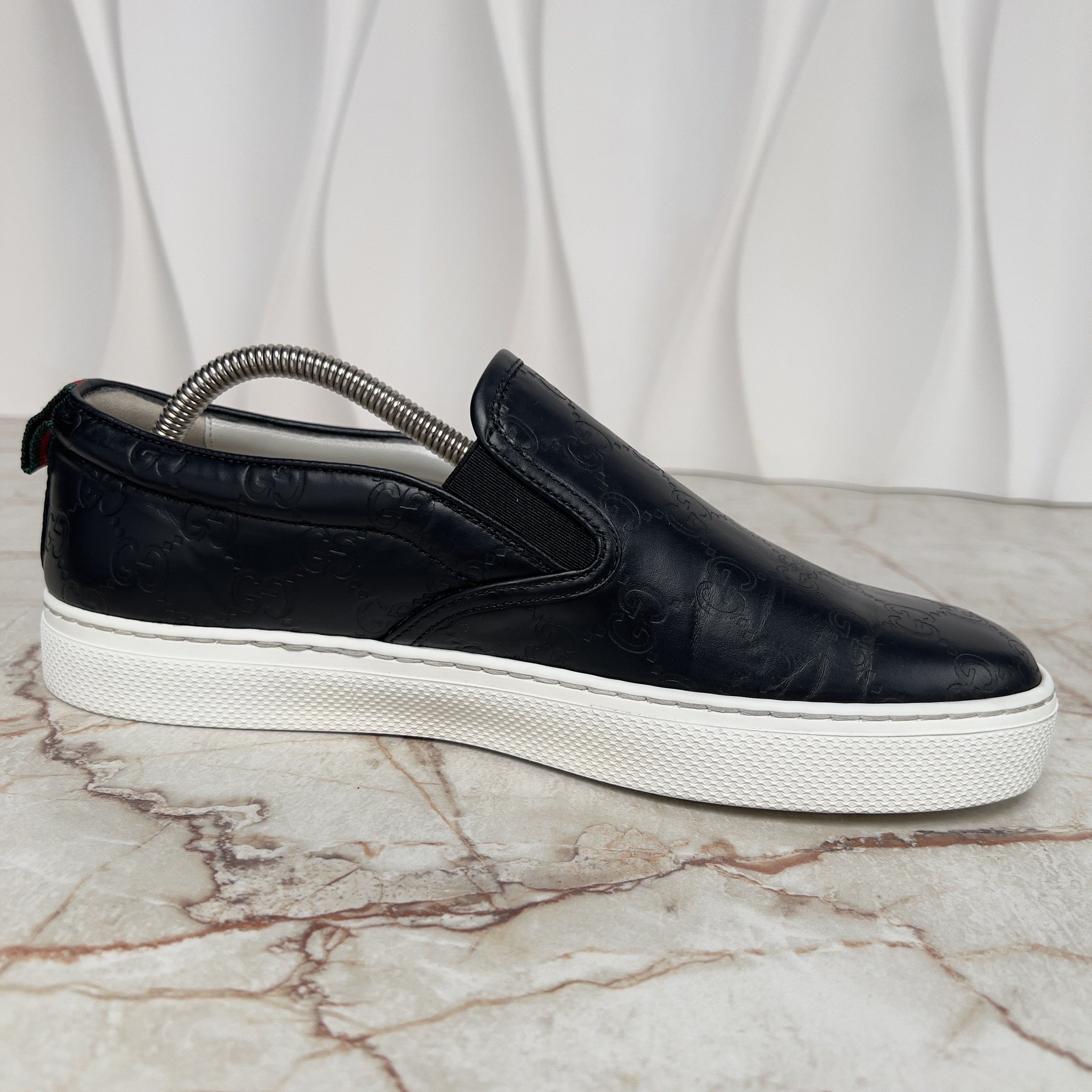 Gucci Dublin GG Guccissima Sneakers Slip On Leather Size US 8 / EU 41 - 7 Thumbnail