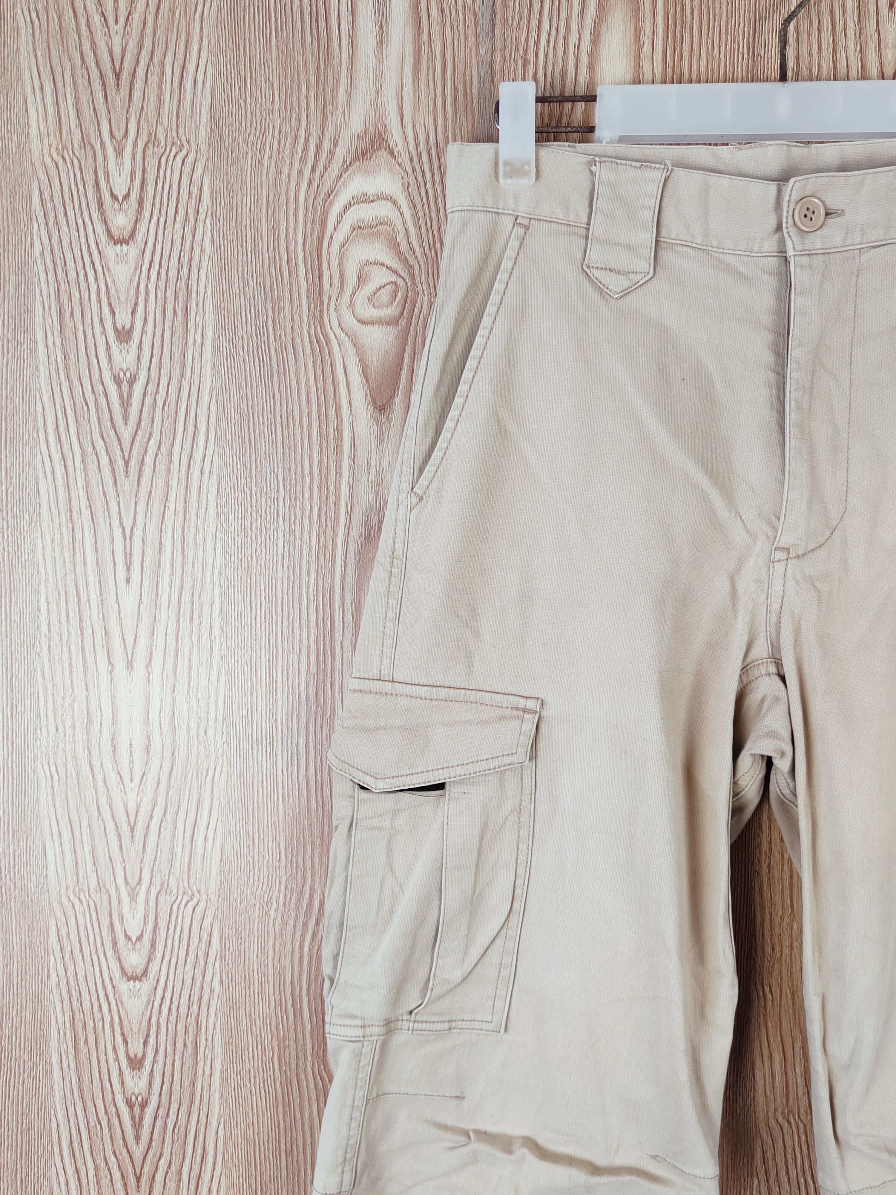 Japanese Brand Japanese Brand Beige Multipocket Tactical Cargo Pants #W454 Size US 29 - 3 Thumbnail