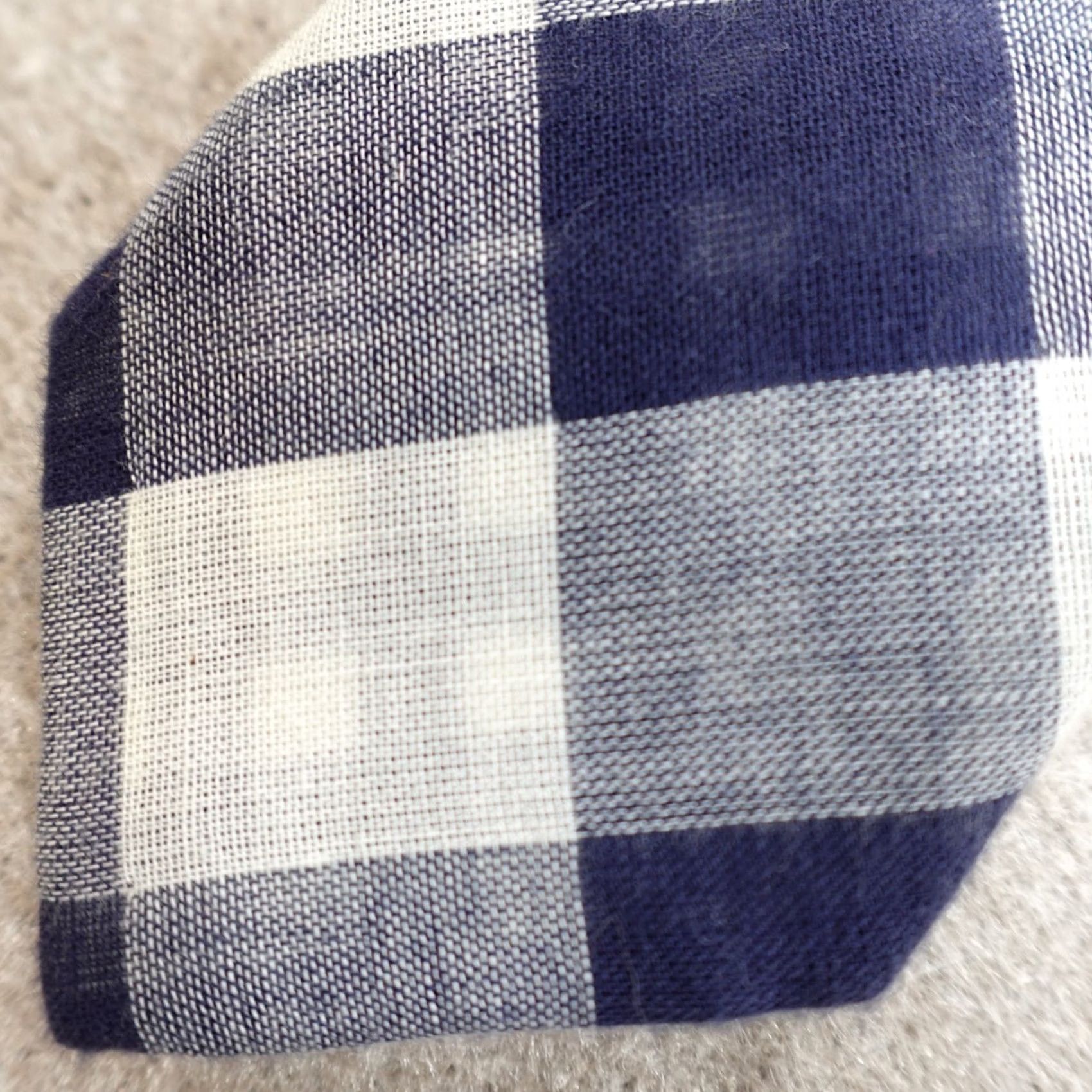 Vintage Alexander Olch Tie Blue Plaid 100% Cotton Handmade in New York Men Tie Skinny 57"-60" Blue Plaid NS Size ONE SIZE - 2 Thumbnail