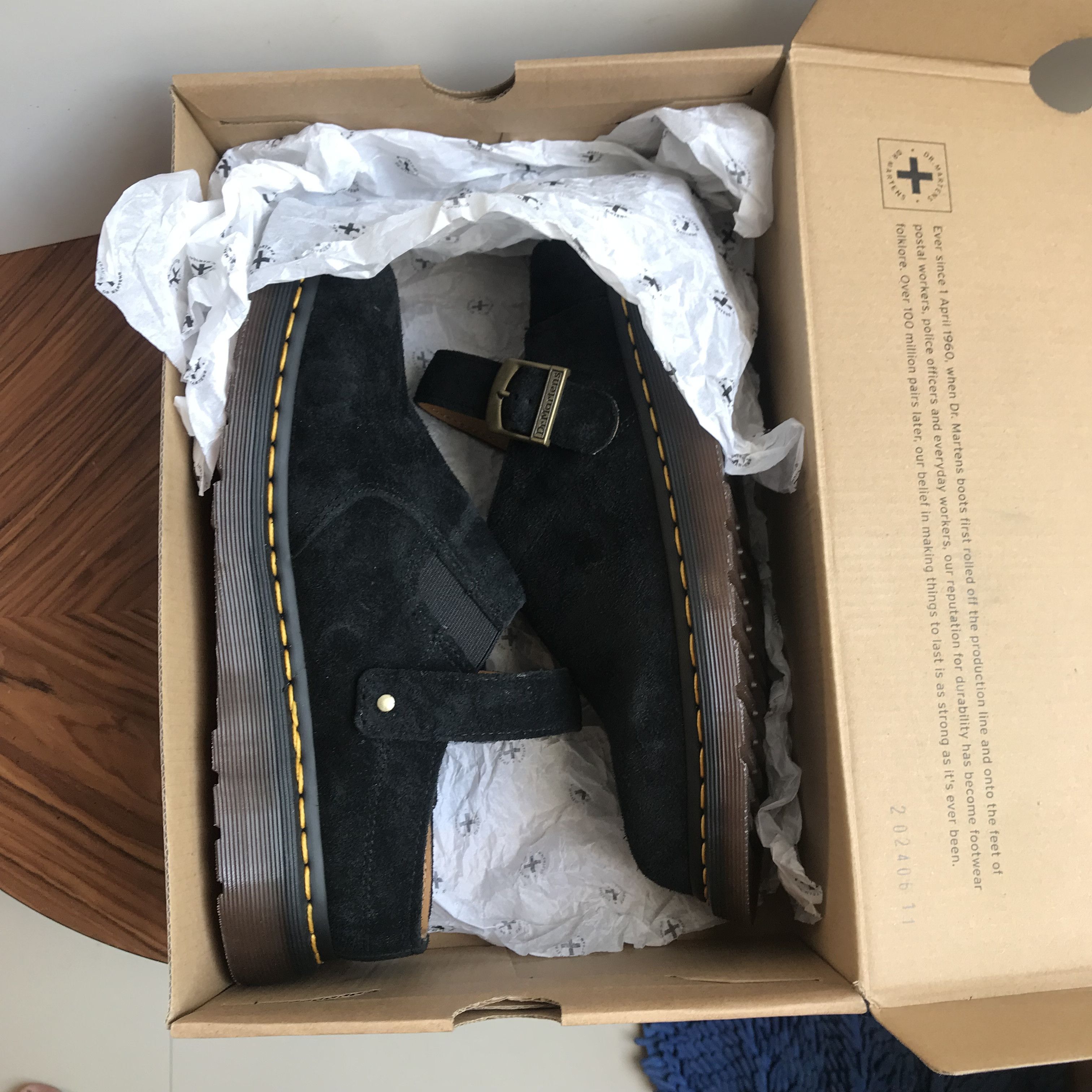 Dr. Martens Dr Martens Isham Dessert Oasis Suede Yellow Stitch Shoe Size US 9 / EU 42 - 18 Thumbnail