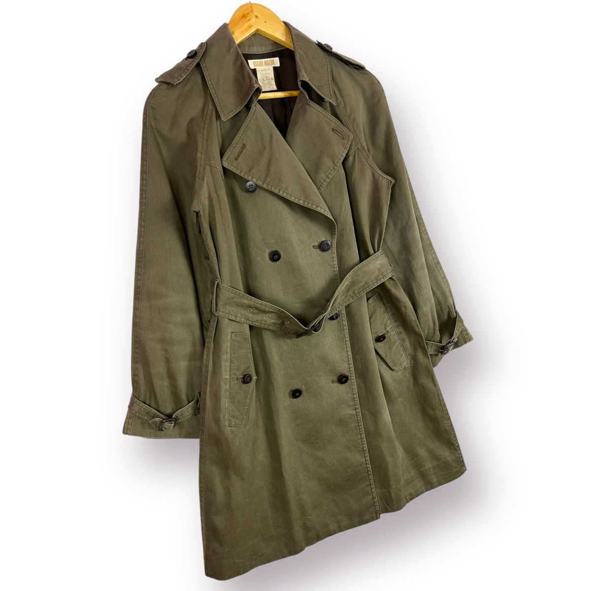 Japanese Brand 🔥 OSAMU MAEDA TRENCH COAT DOUBLE BREASTED Size M / US 6-8 / IT 42-44 - 3 Thumbnail