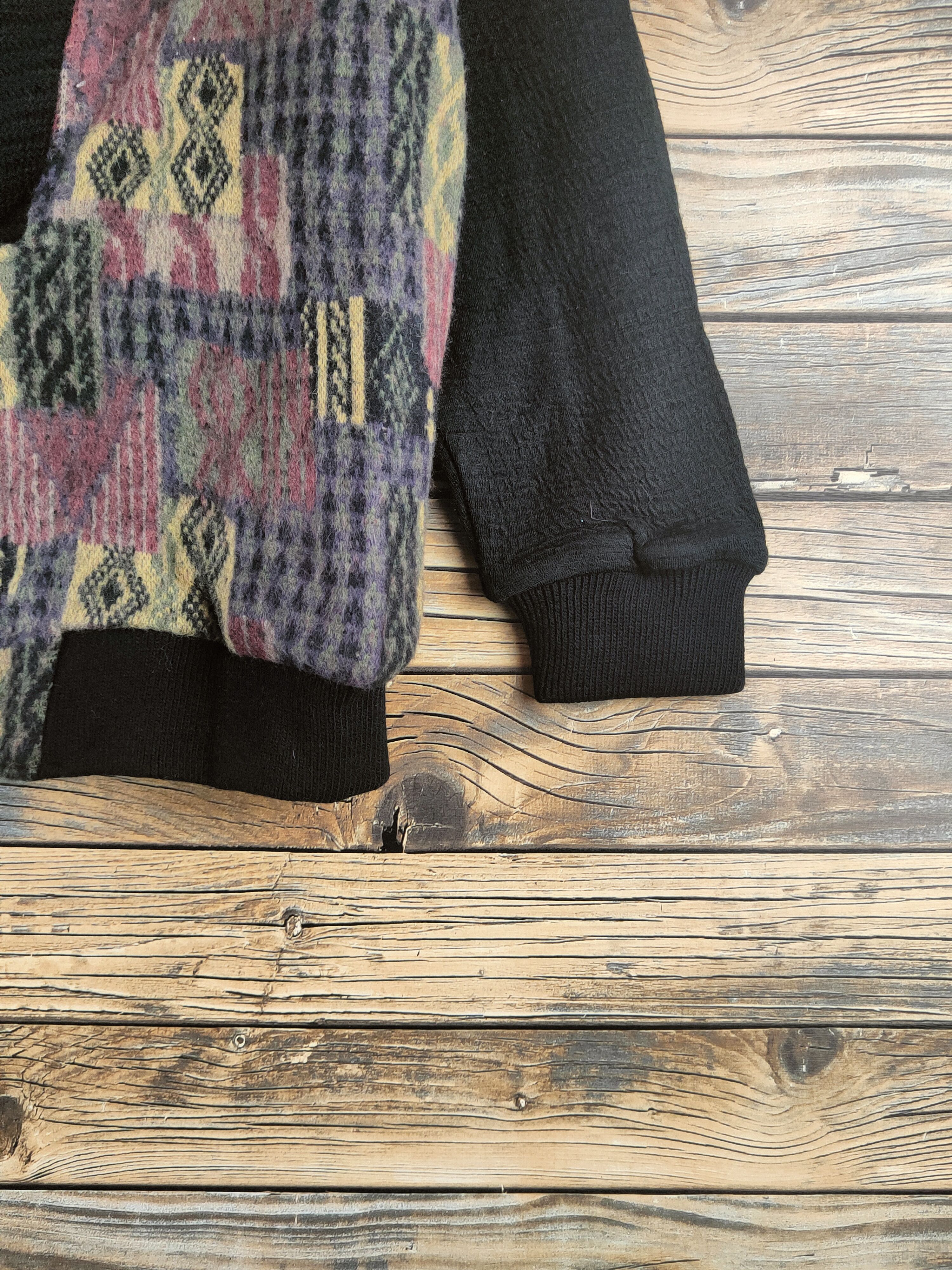 Japanese Brand DL St.City Black Knitwear vintage Sweatshirts #46-473 Size US M / EU 48-50 / 2 - 6 Thumbnail