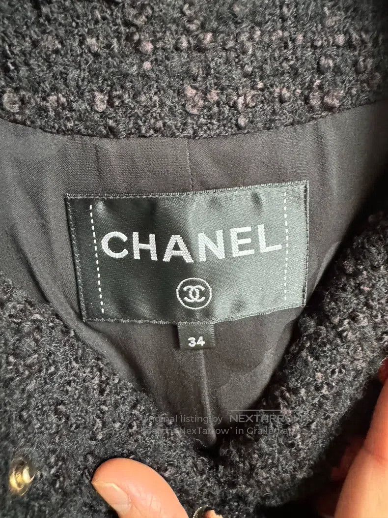 Chanel Chanel 20 black and gold wavy jackets Size XXS / US 00 / IT 34 - 6 Thumbnail