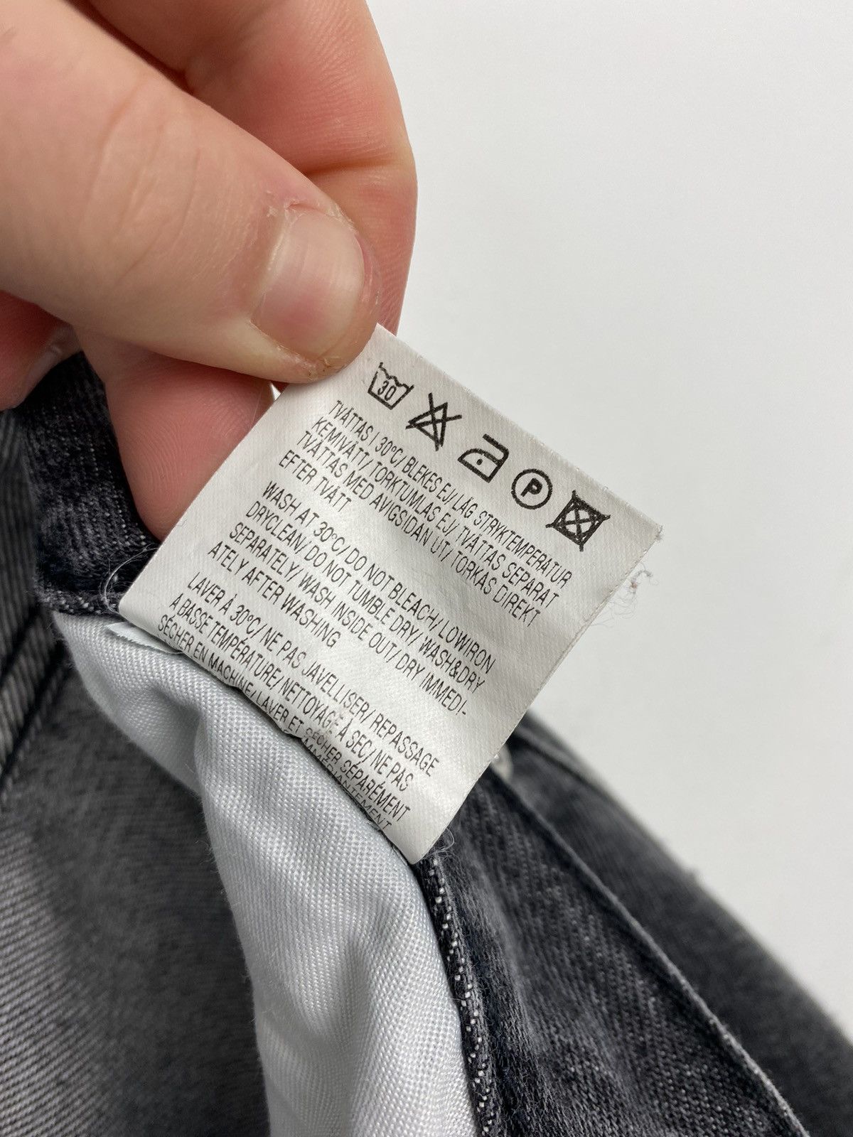 Acne Studios Acne Mic Black Stone Denim Pants Our Legacy Norse Projects Size US 31 - 13 Thumbnail