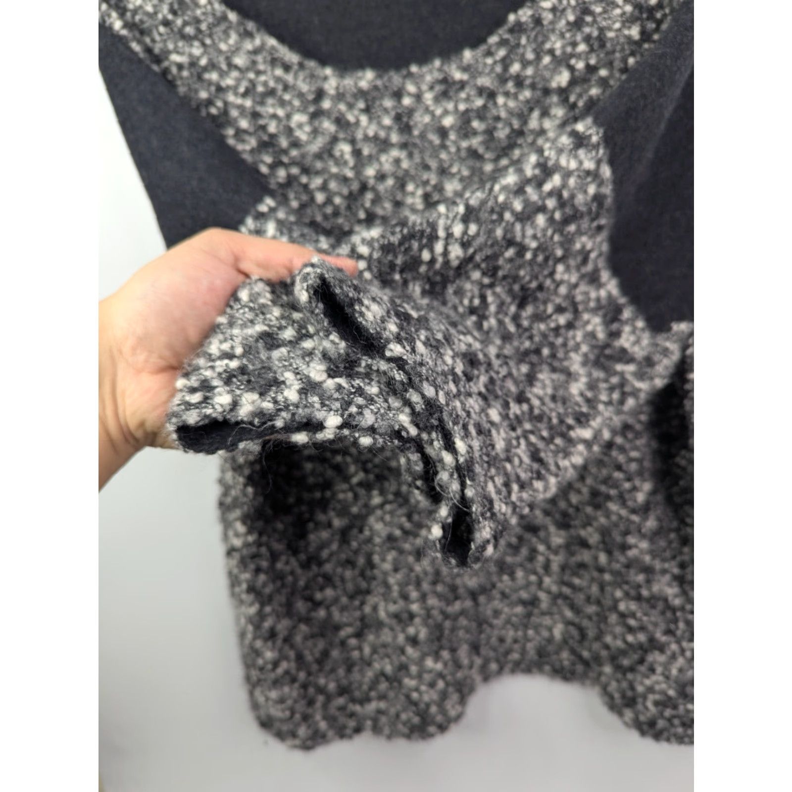 Eileen Fisher Eileen Fisher Sweater Womens XL Gray Mohair Nylon Wool Chunky Luxury Cozy Size XL / US 12-14 / IT 48-50 - 2 Thumbnail