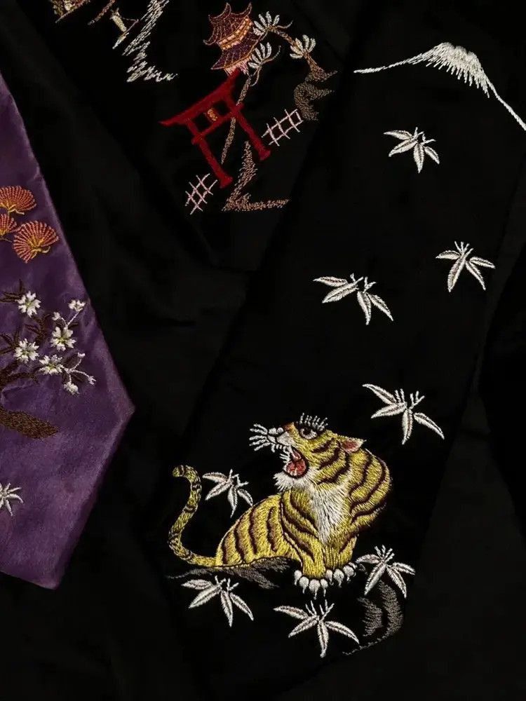 Yohji Yamamoto Yohji Yamamoto 04AW Tiger Stitches TIe-2505 Size ONE SIZE - 5 Thumbnail