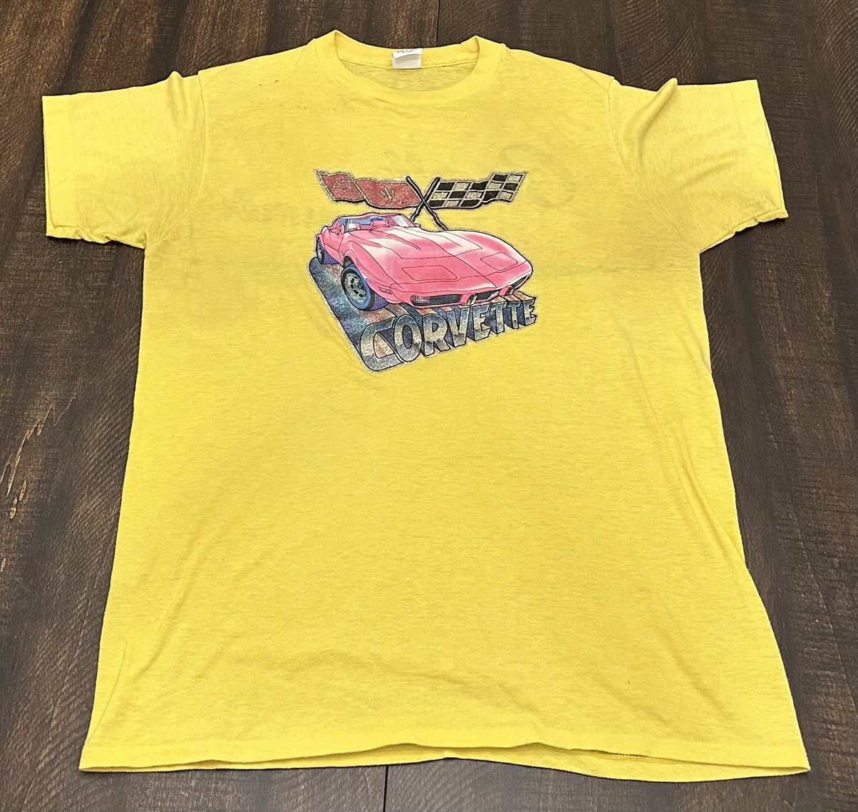 Vintage VTG Sing St Corvette T-Shirt w/Custom Design-Ched Tag-Large Size US L / EU 52-54 / 3 - 1 Thumbnail