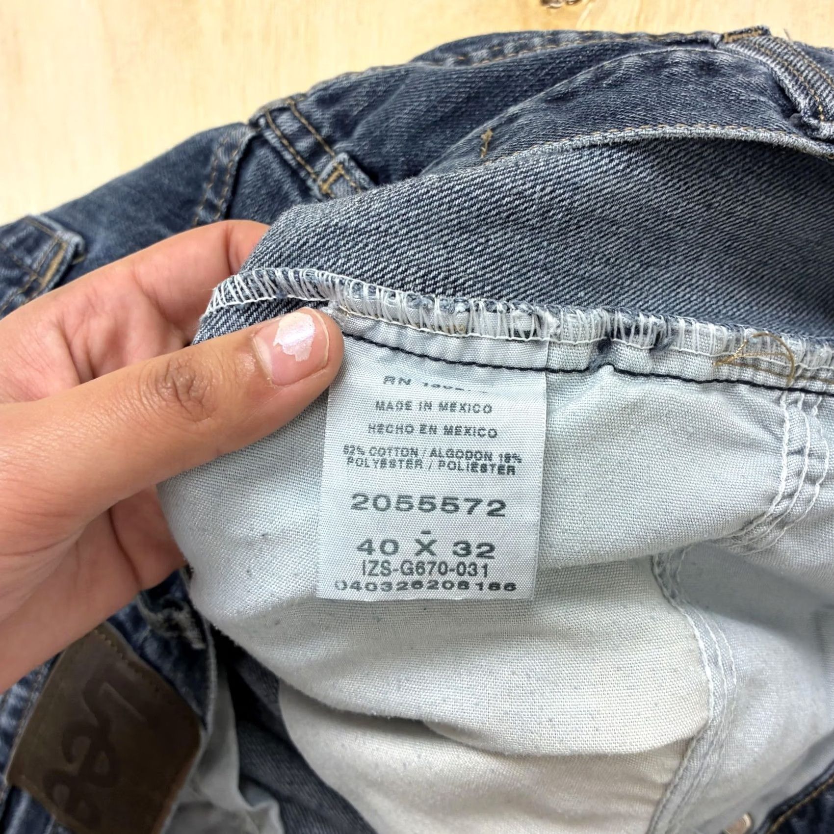 Lee Lee Relaxed Fit Jeans Mens 40x32 Blue Straight Denim Jeans Size US 40 / EU 56 - 7 Thumbnail