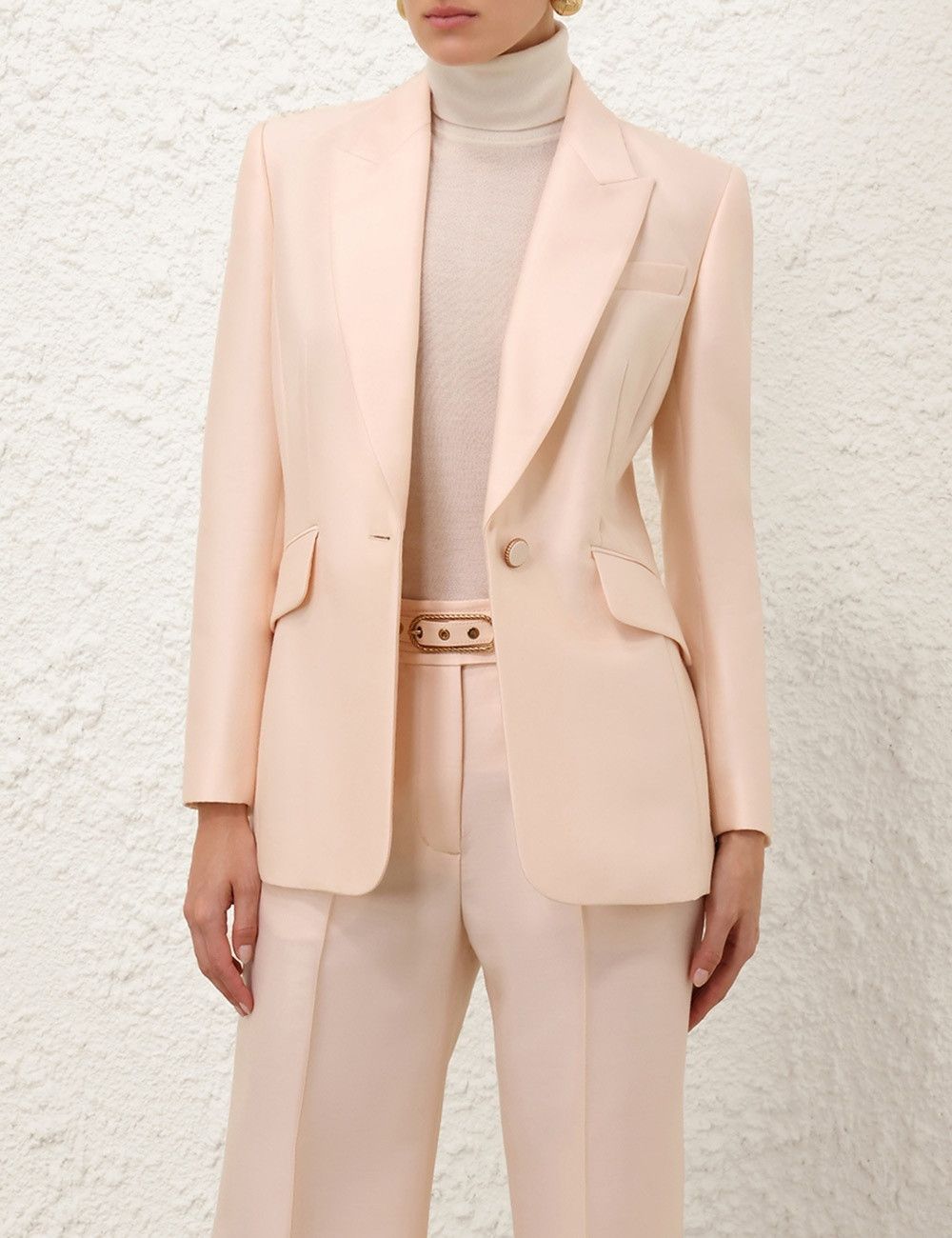 Zimmermann oc11z0825 Eden Tailored Jacket in Macadamia Size M / US 6-8 / IT 42-44 - 2 Thumbnail