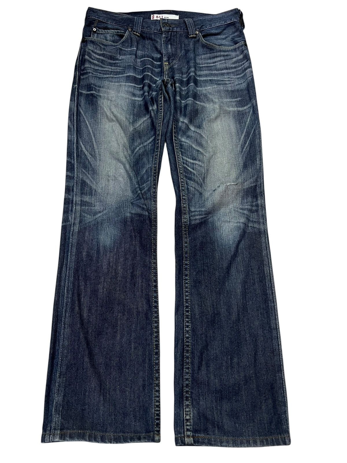 Levi's 💥Rare💥Vintage Levis 511 Distressed Jean Size US 32 / EU 48 - 1 Thumbnail