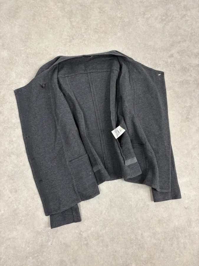 Marithe + Francois Girbaud 2000s Marithé + François Girbaud Grey Asymmetrical Blazer Jacket Size M / US 6-8 / IT 42-44 - 7 Thumbnail