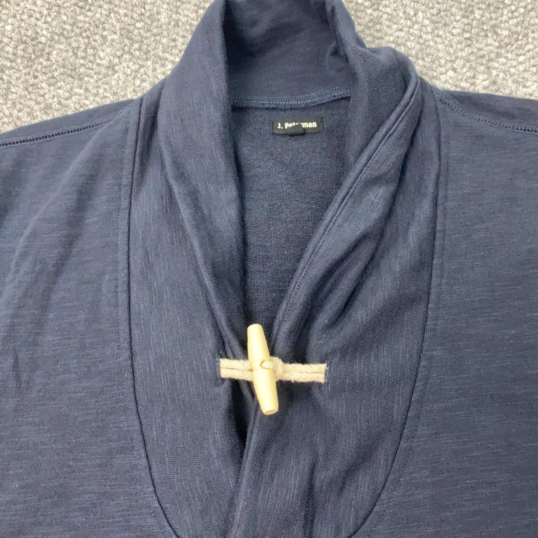 Vintage VINTAGE J. Peterman Sweater Shirt Mens Large Blue Toggle High Neck 90s Dad Theme Mens Size US L / EU 52-54 / 3 - 2 Thumbnail