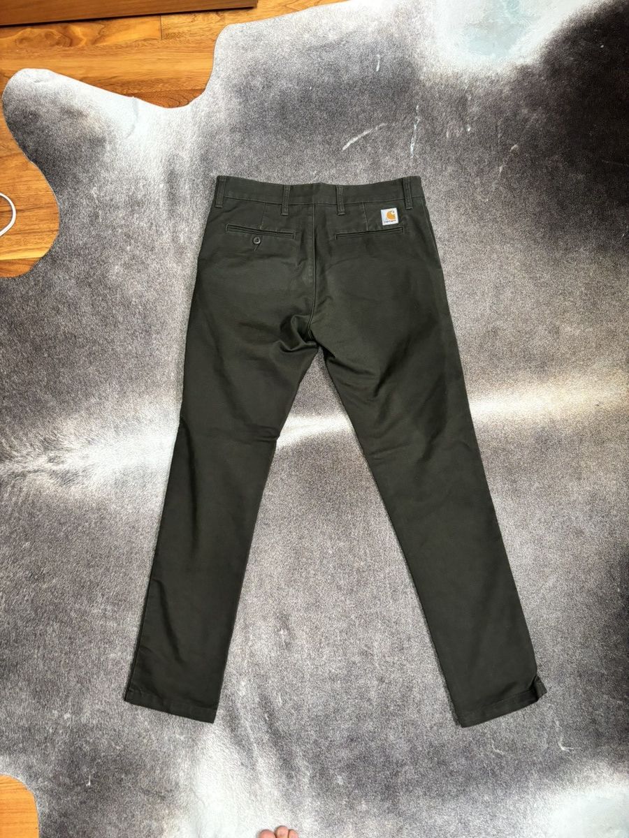Carhartt × Carhartt Wip Green Carhartt WIP Work in Progress Sid Pants Size 31 x 32 Size US 31 - 2 Thumbnail
