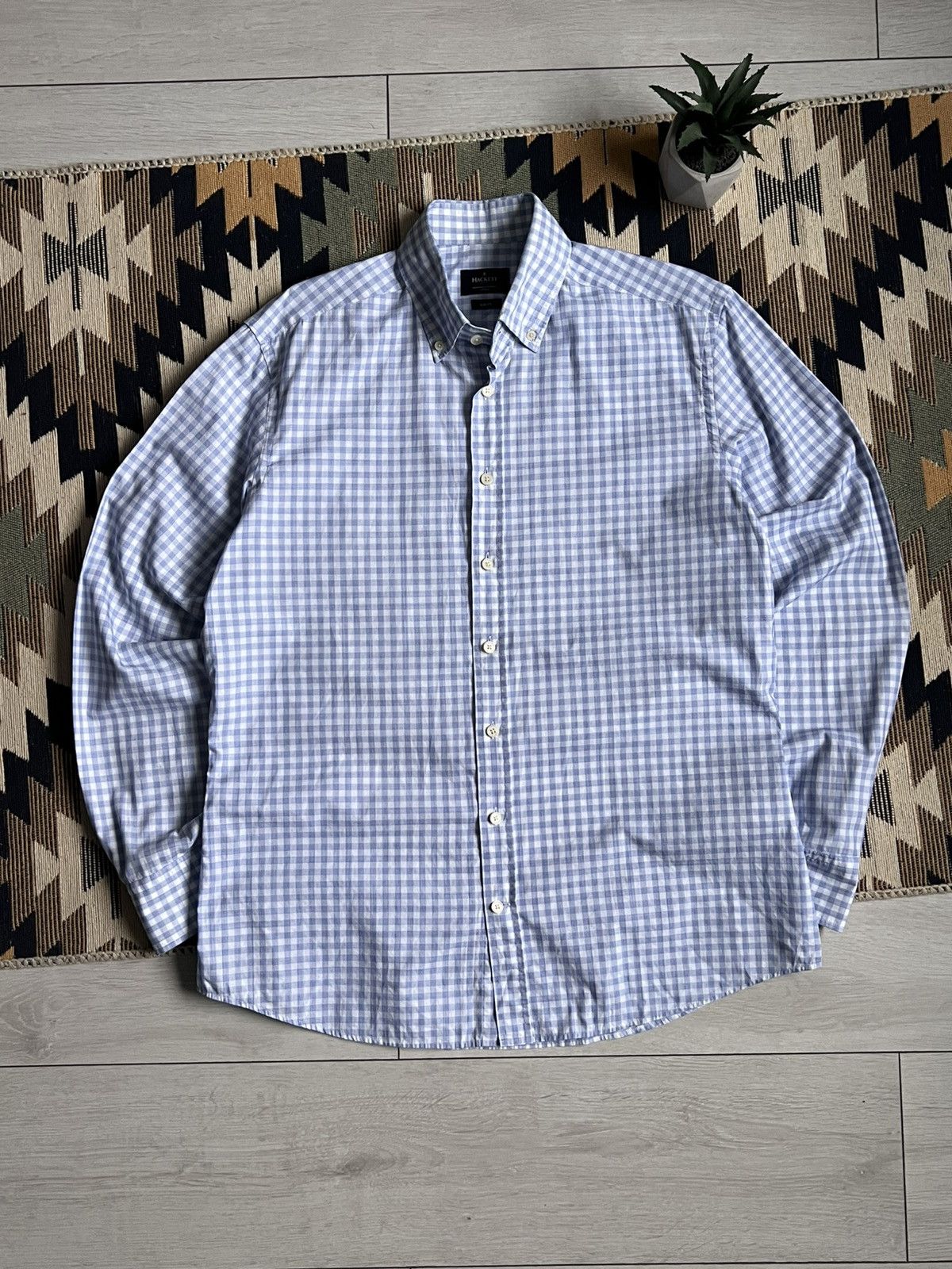 Hackett Hackett London Button Up Luxury Shirt Size US L / EU 52-54 / 3 - 1 Thumbnail