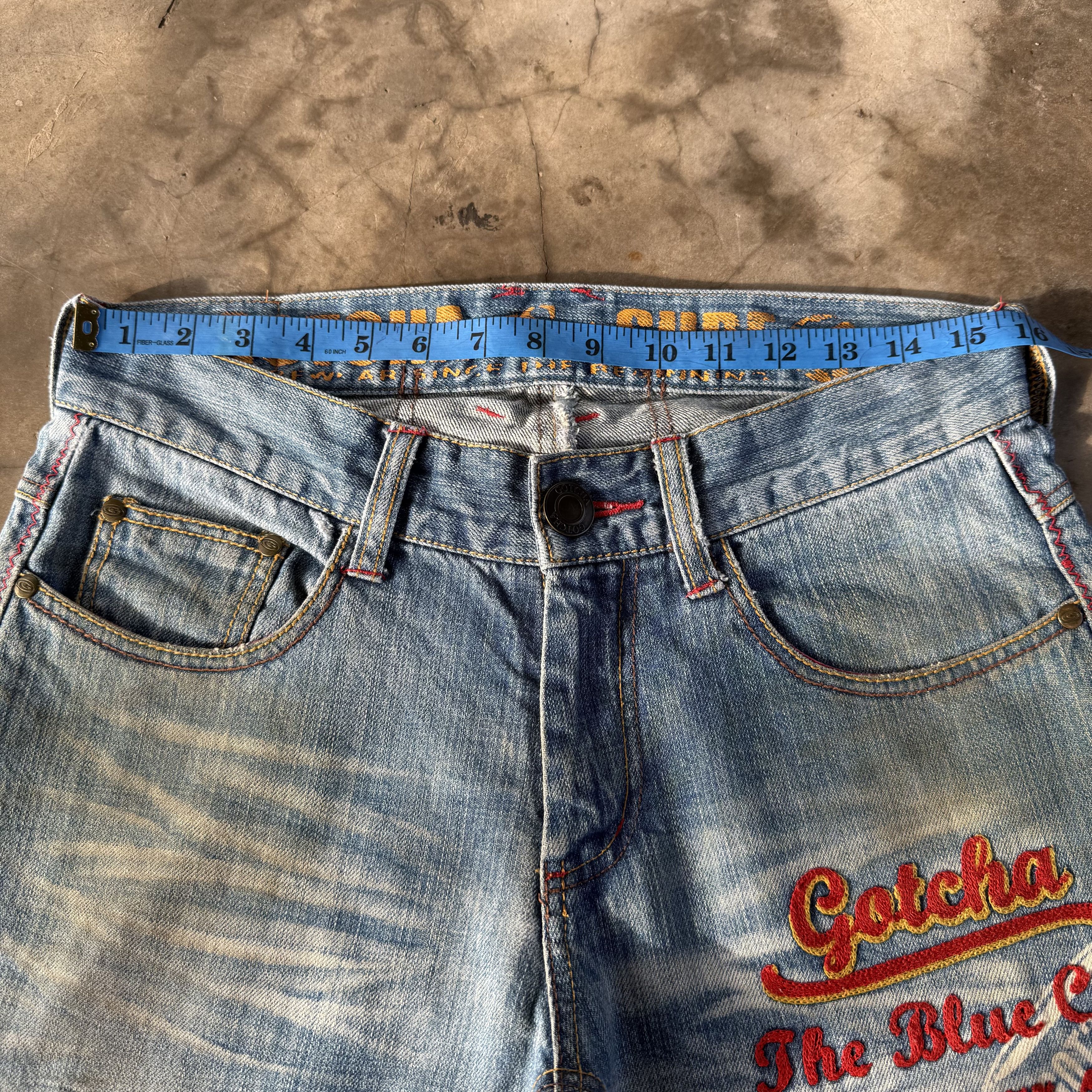 Gotcha Vintage Gotcha Faded Denim Jean Pants Size US 32 / EU 48 - 7 Thumbnail