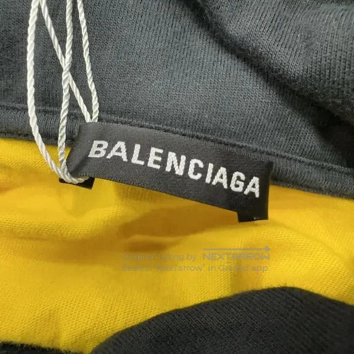 Balenciaga Colorblock Loose Fit Long Sleeve Sweatshirt.