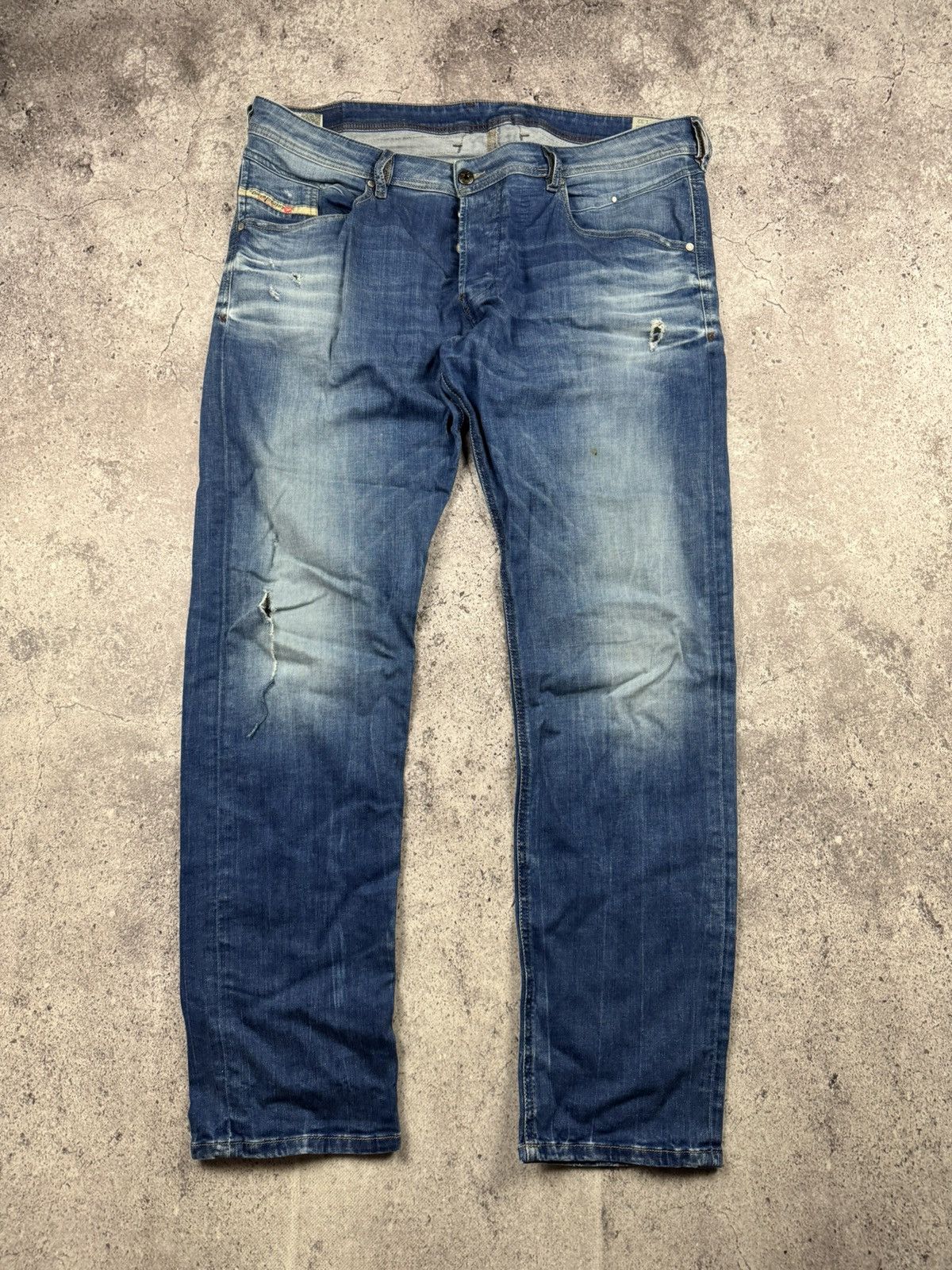 Diesel RARE Diesel Belther VINTAGE Denim Y2K Distressed Jeans Pants Size US 38 / EU 54 - 4 Thumbnail