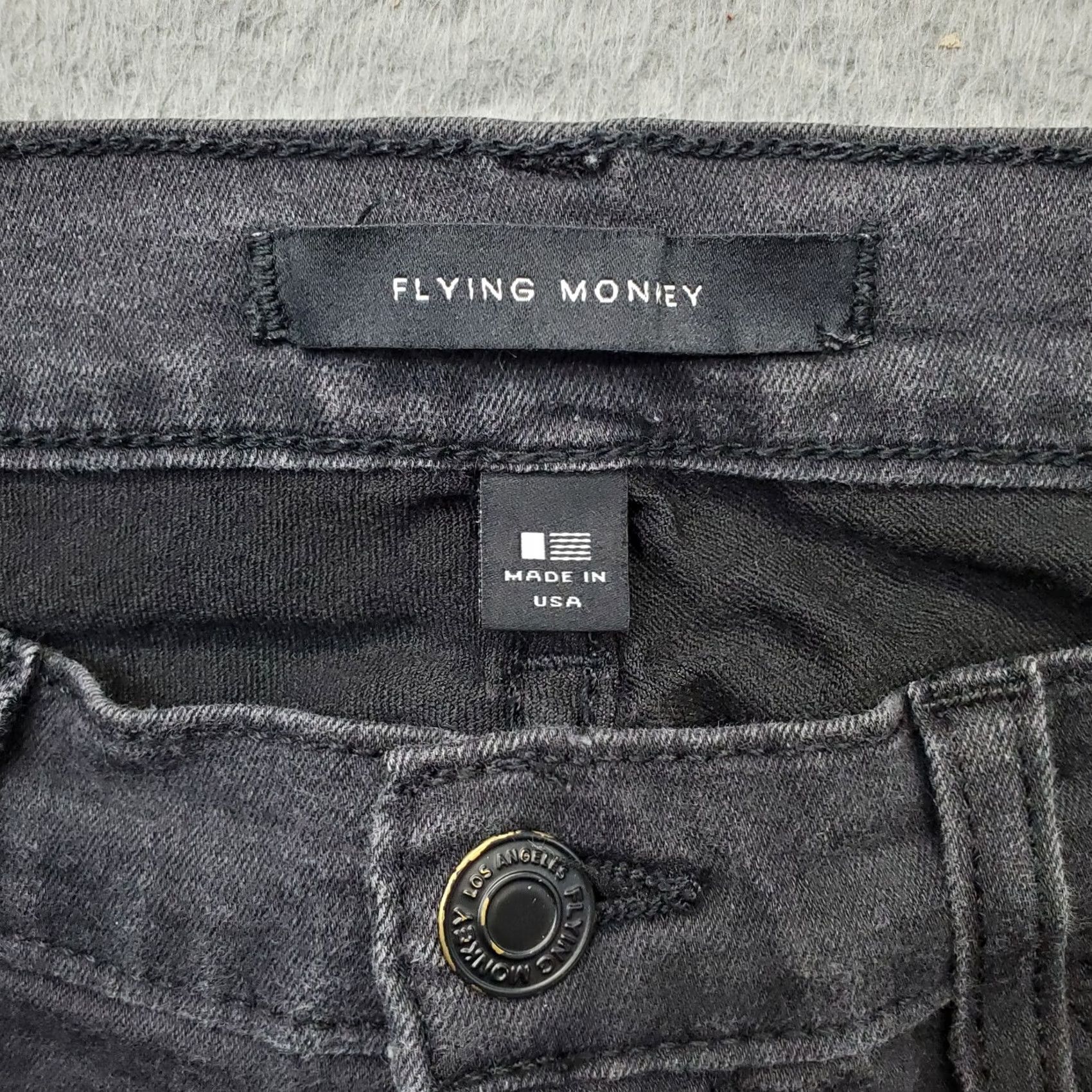 Vintage Flying Monkey Jeans Womens 30 Black Denim Dark Wash Mid Rise Straight Leg Jeans Womens 30 Black Denim Dark Wash Mid Rise Straight Leg Size 30" / US 8 / IT 44 - 7 Thumbnail