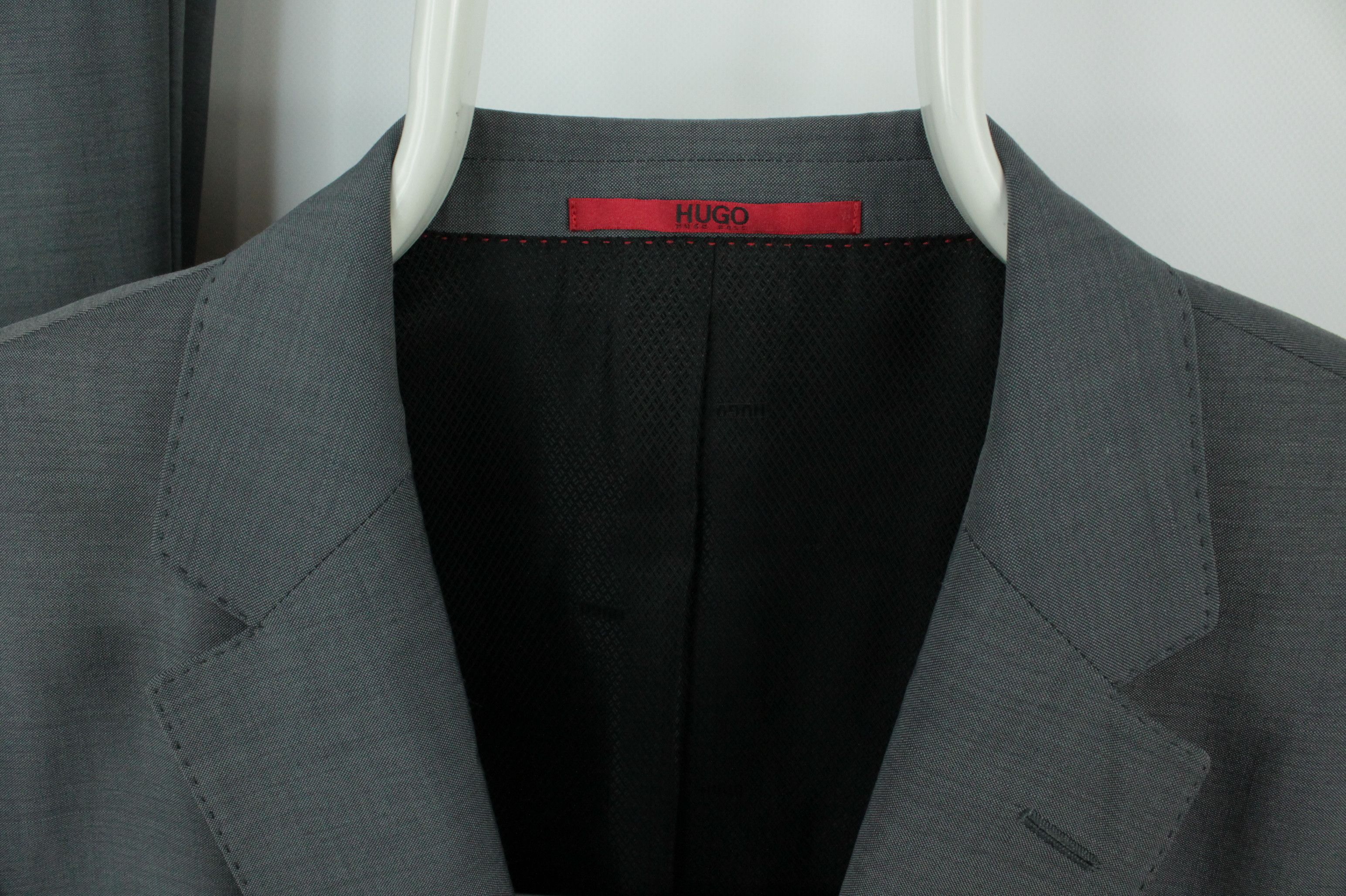 Hugo Boss Hugo Boss C-Jeffery/C-Simmons Gray Wool Formal Suit Men's Size 40L - 4 Thumbnail