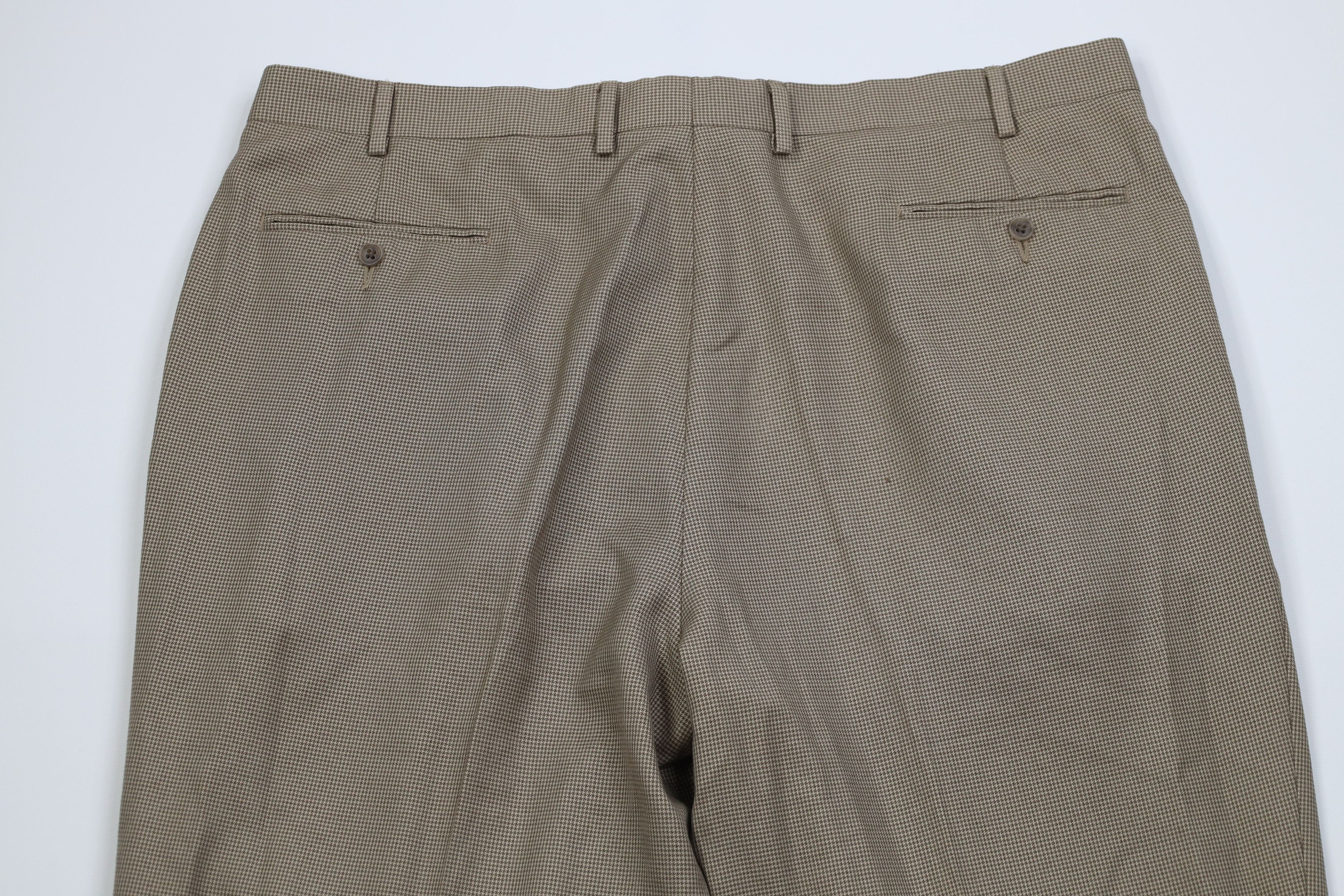 Ralph Lauren Vintage 90s Ralph Lauren Blend Houndstooth Wide Leg Pants Size US 42 / EU 58 - 10 Thumbnail