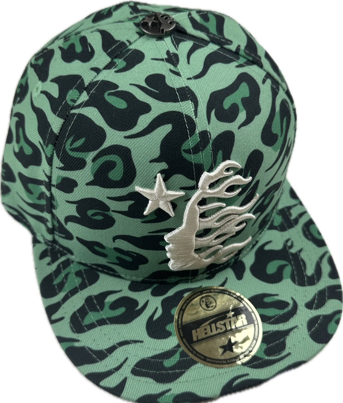 HELLSTAR Hellstar Cheetah Print Fitted Hat 7 1/4 | Grailed