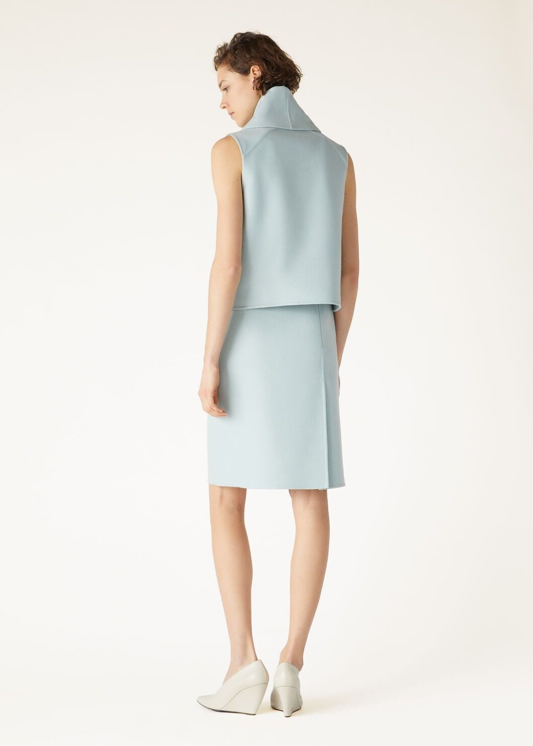 Loro Piana o1w1db10825 FAO3699 Lexi Skirt in Light Blue Size 30" / US 8 / IT 44 - 5 Thumbnail