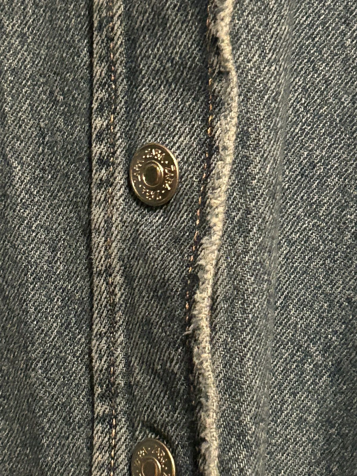 Zara Zara unisex denim jacket size S-M Size US M / EU 48-50 / 2 - 4 Thumbnail