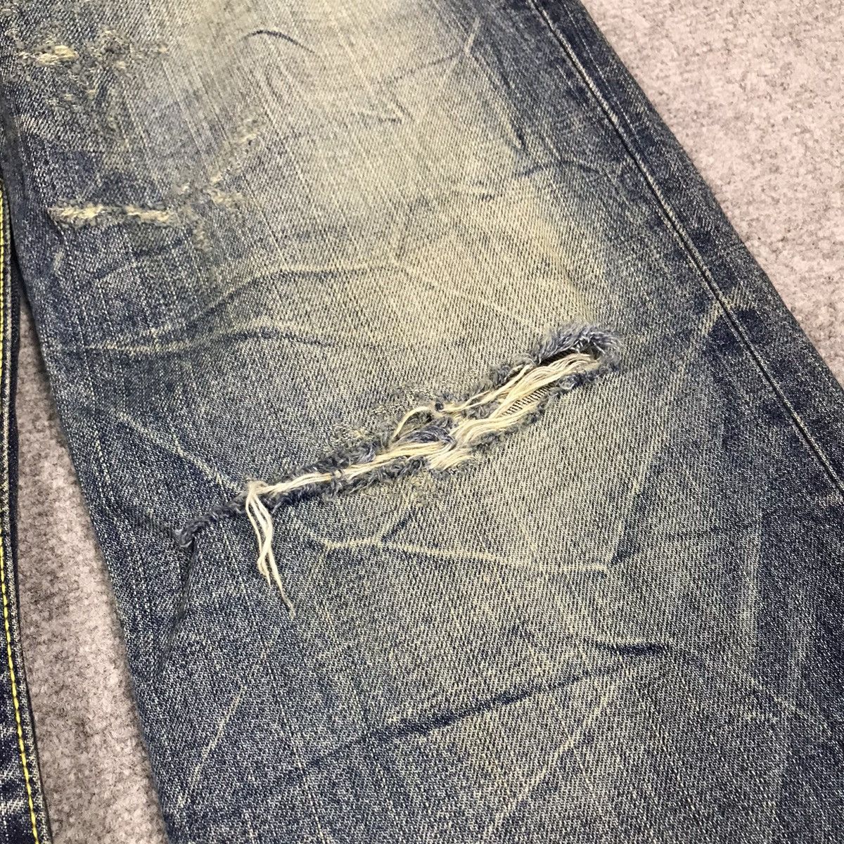 Japanese Brand Japaners Style denim Distressed pants Size US 28 / EU 44 - 4 Thumbnail