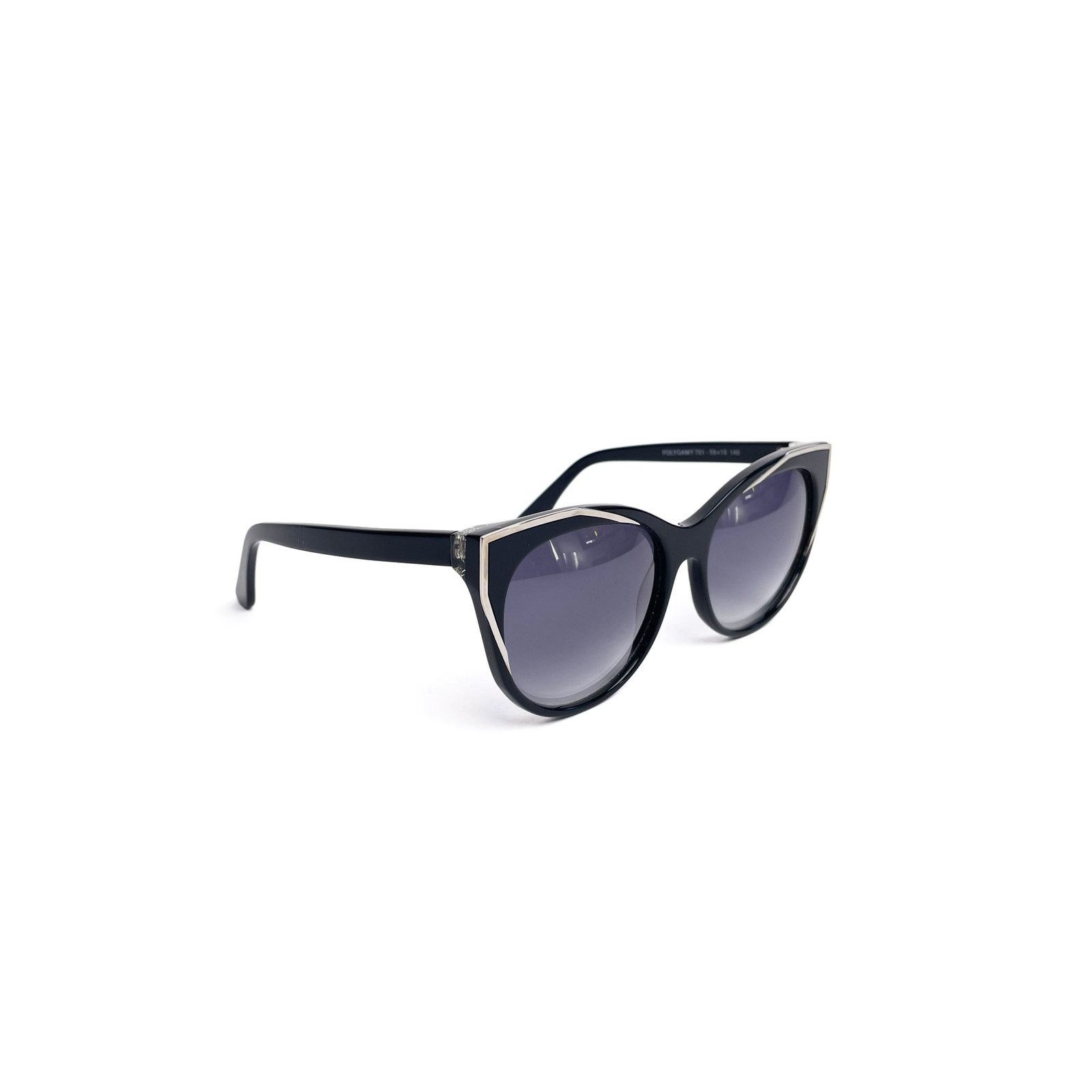 Thierry Lasry Black Silver Trim Sunnies Size ONE SIZE - 2 Thumbnail