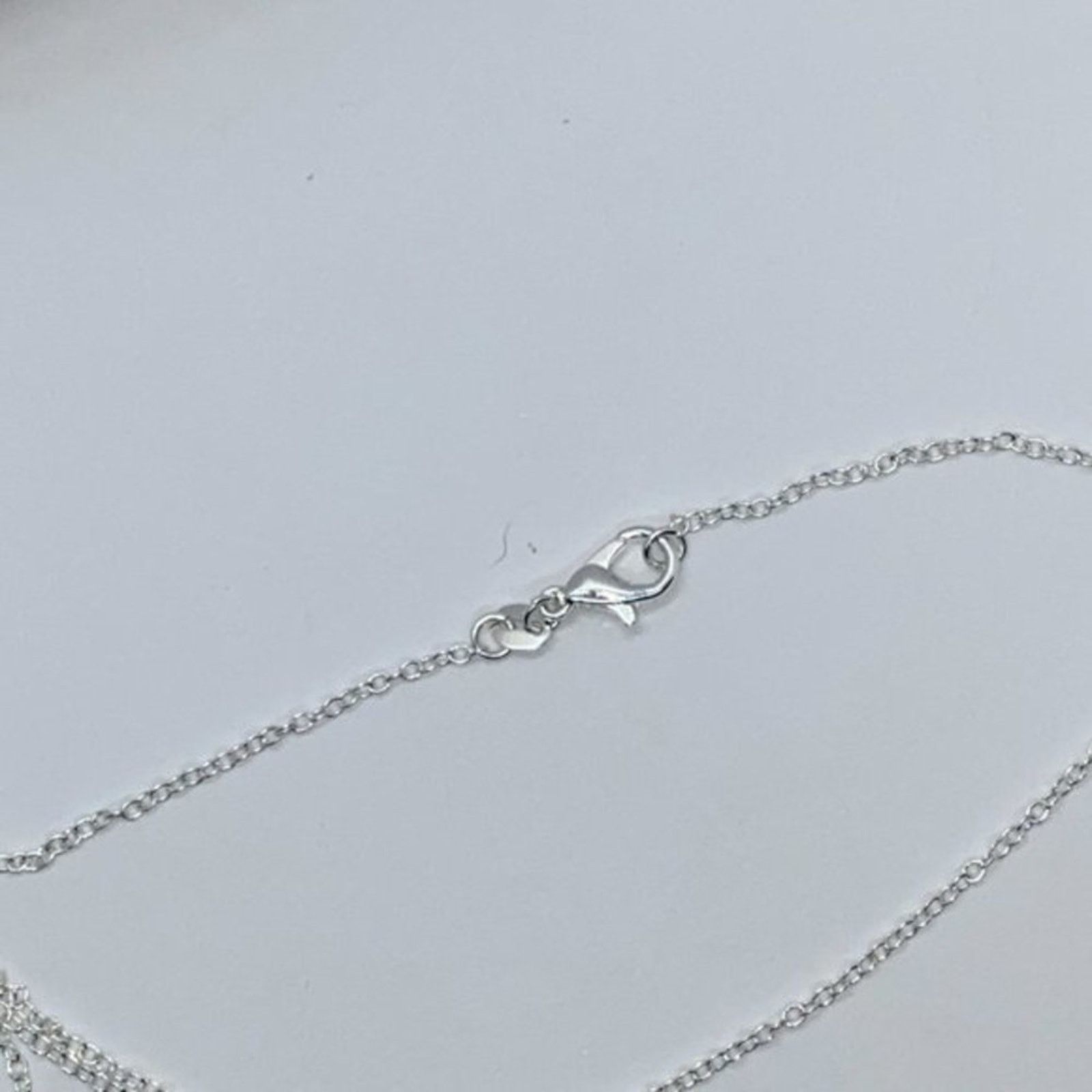 Handmade Silver-Tone Black Rhinestone Pendant Necklace Size ONE SIZE - 12 Thumbnail