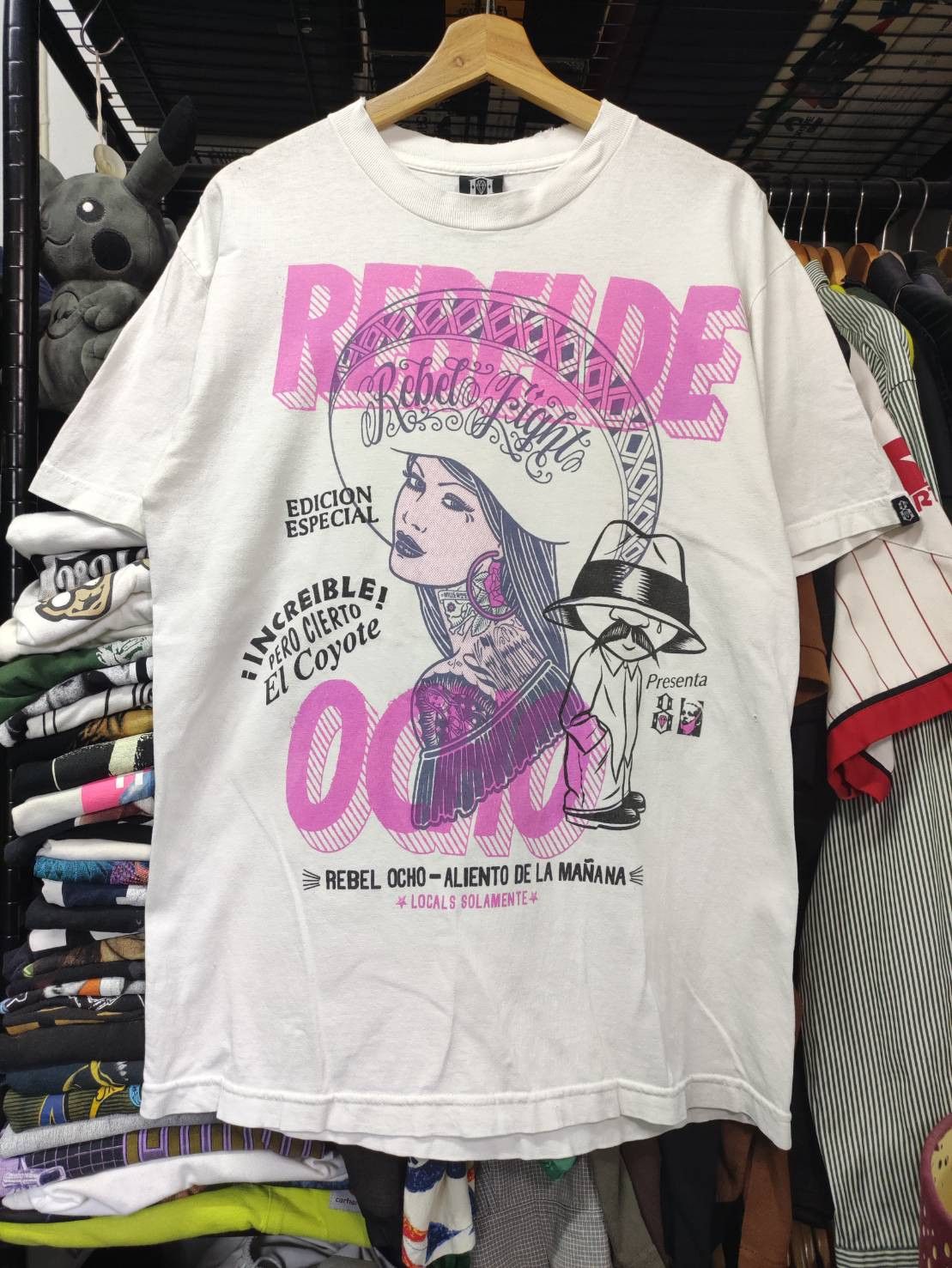 Rebel8 Rare! Vtg 00's Rebel8 x Rebelde Ocho Special Edition T-Shirt Size US M / EU 48-50 / 2 - 2 Thumbnail
