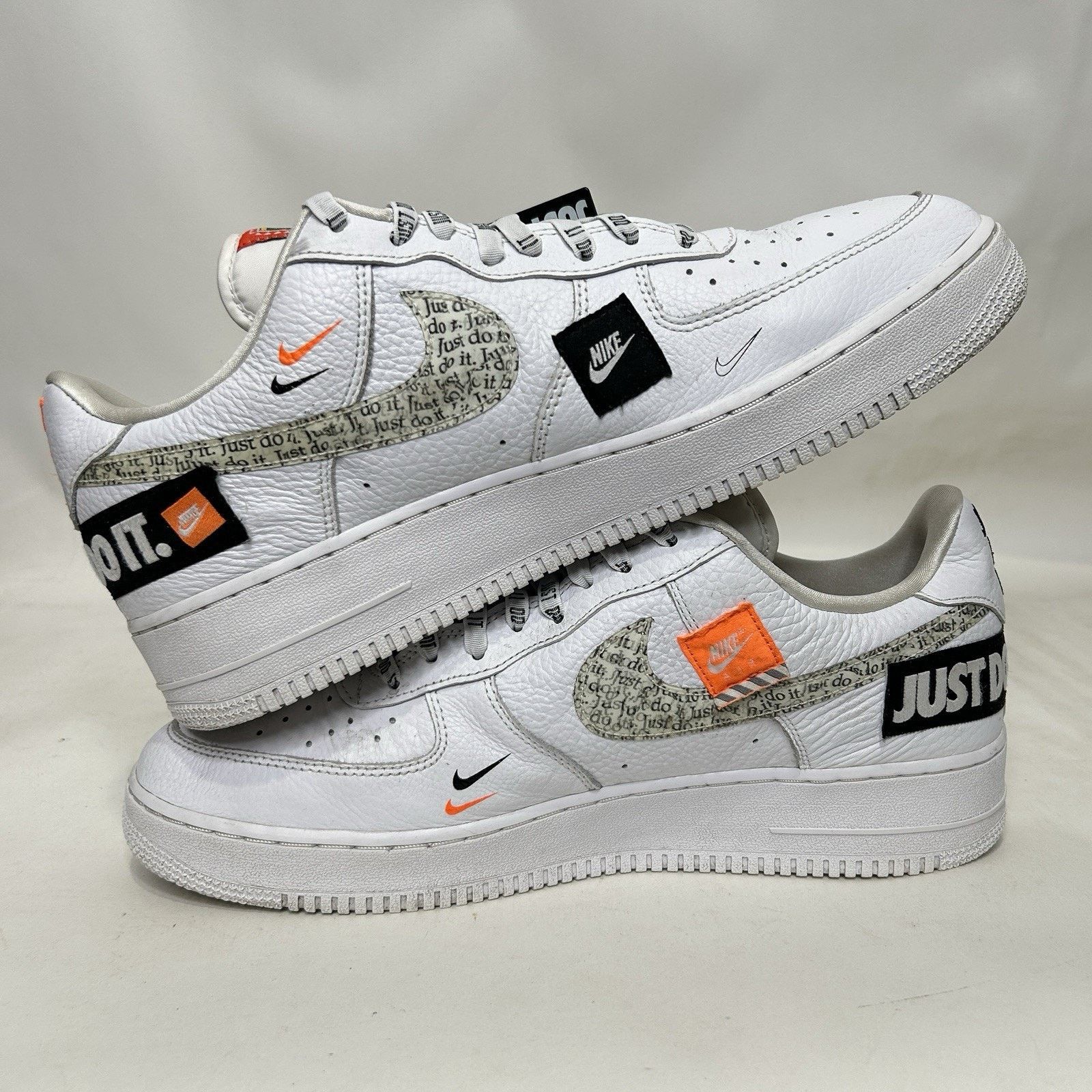 Nike Nike Air Force 1 Low Just Do It Pack “White/Black” Size US 13 / EU 46 - 3 Thumbnail
