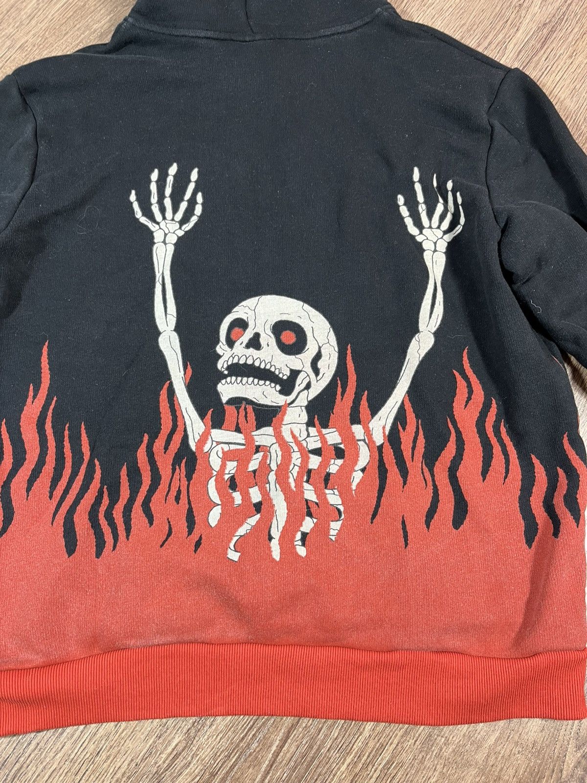 Vintage Skeleton You Died Rare Hoodie 🔥 💀 🔥 Size US L / EU 52-54 / 3 - 13 Thumbnail
