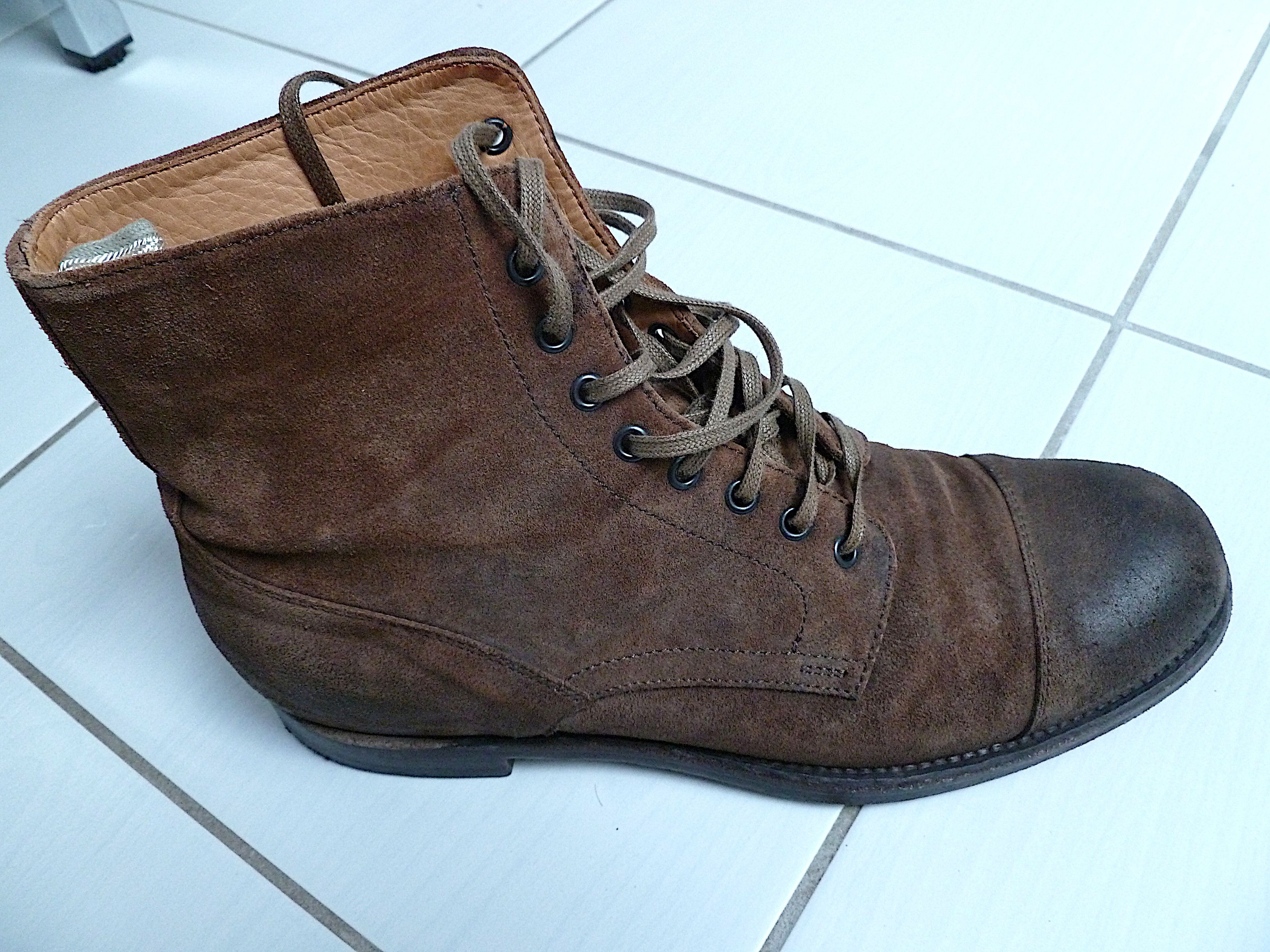 Officine Creative Brown combat boots by Officine Creative in suede or nubuck Size US 7 / EU 40 - 8 Thumbnail
