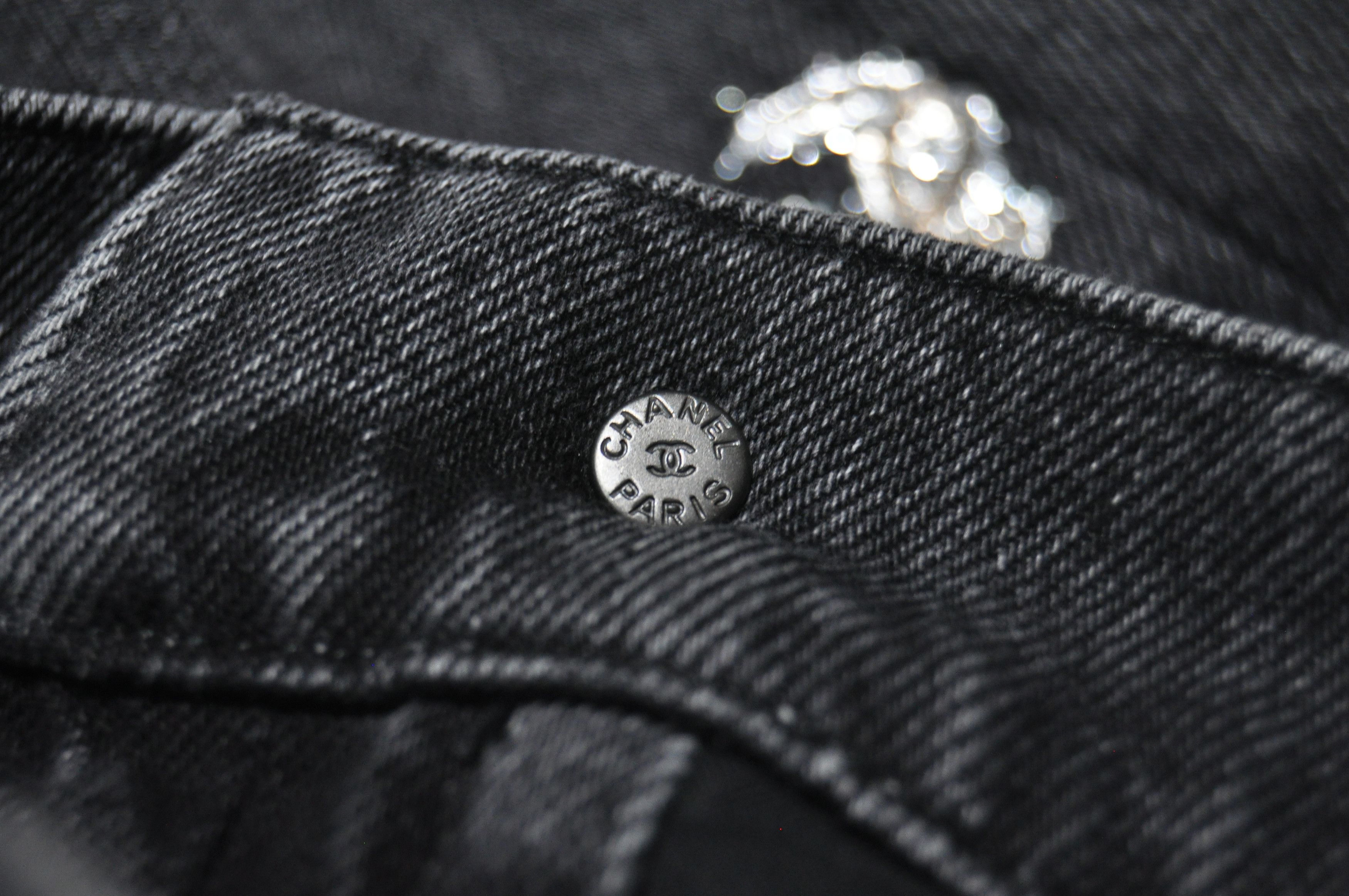 Chanel Chanel - F/W 21 - Silver CC Logo Denim Jean Size 28" / US 6 / IT 42 - 8 Thumbnail
