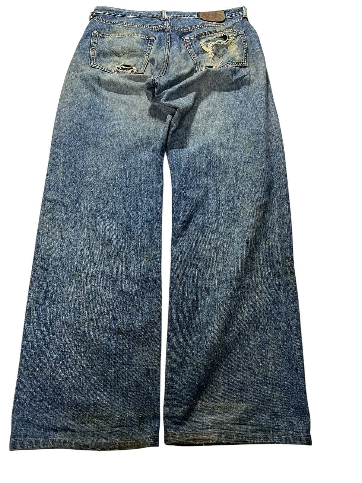 Levi's 💥90’s Baggy💥Vintage Levis 503 Distress Mud Wash Baggy Jeans Size US 33 - 2 Thumbnail