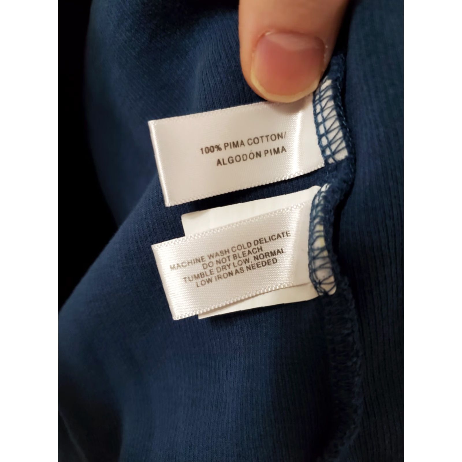 Cutter & Buck Cutter & Buck Sweater Men's L V-Neck Pullover Blue Pima Cotton Golf Active Regular Fit Knit Shirt/Top Size US L / EU 52-54 / 3 - 3 Thumbnail