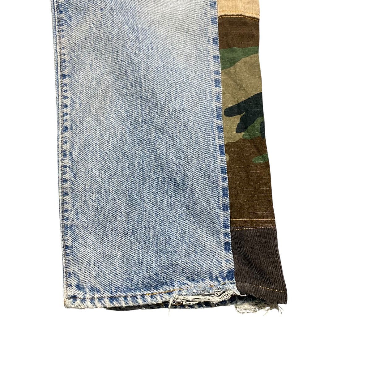 Levi's Vintage Levis 501 Redline Denim Patchwork Jeans Size US 33 - 11 Thumbnail