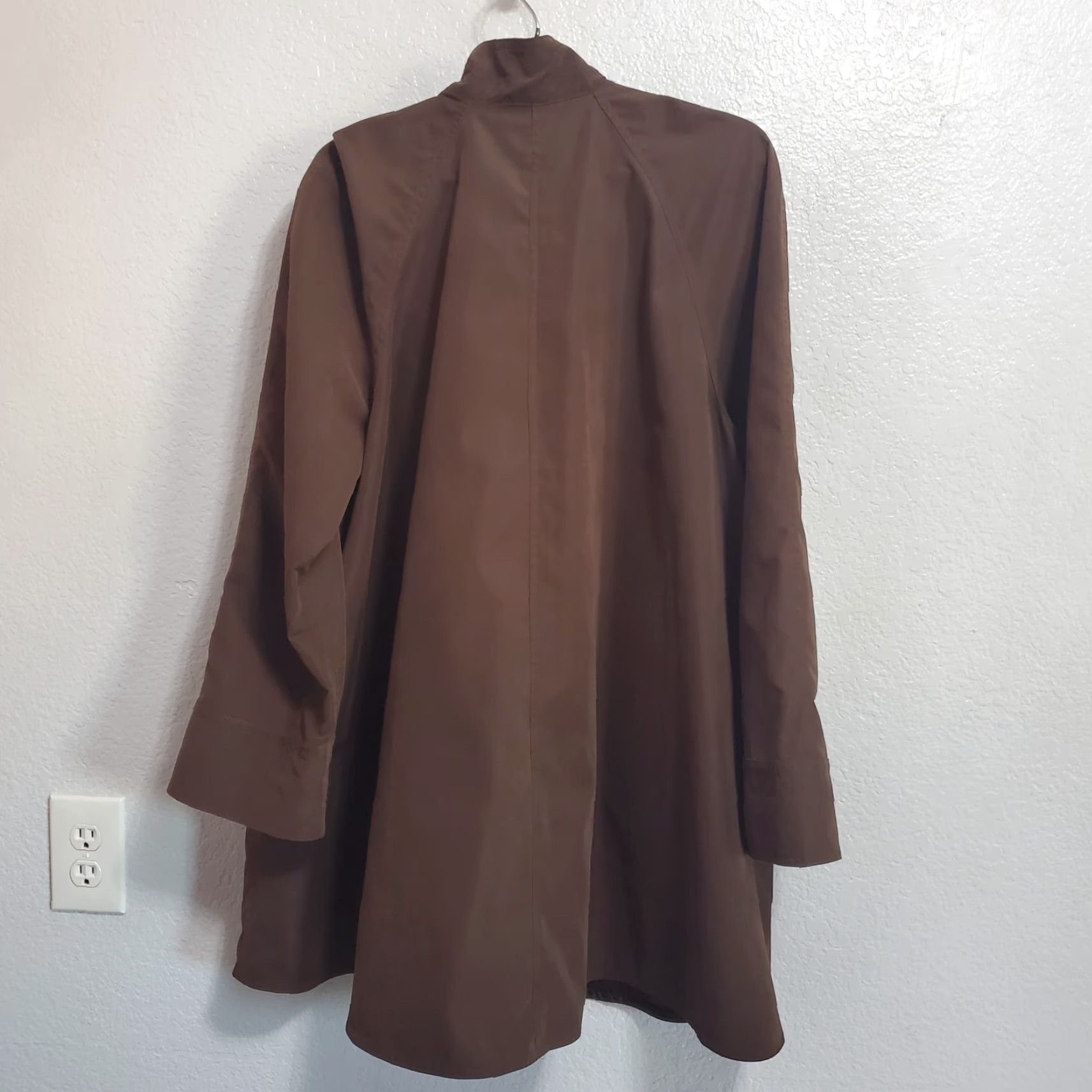 Vintage VINTAGE Sackables Reversible Jacket Women L Brown Animal Print Full Zip Lightweight Bohemian Lagenlook Fall Spring Relaxed Womens Jacket Size L / US 10 / IT 46 - 3 Thumbnail